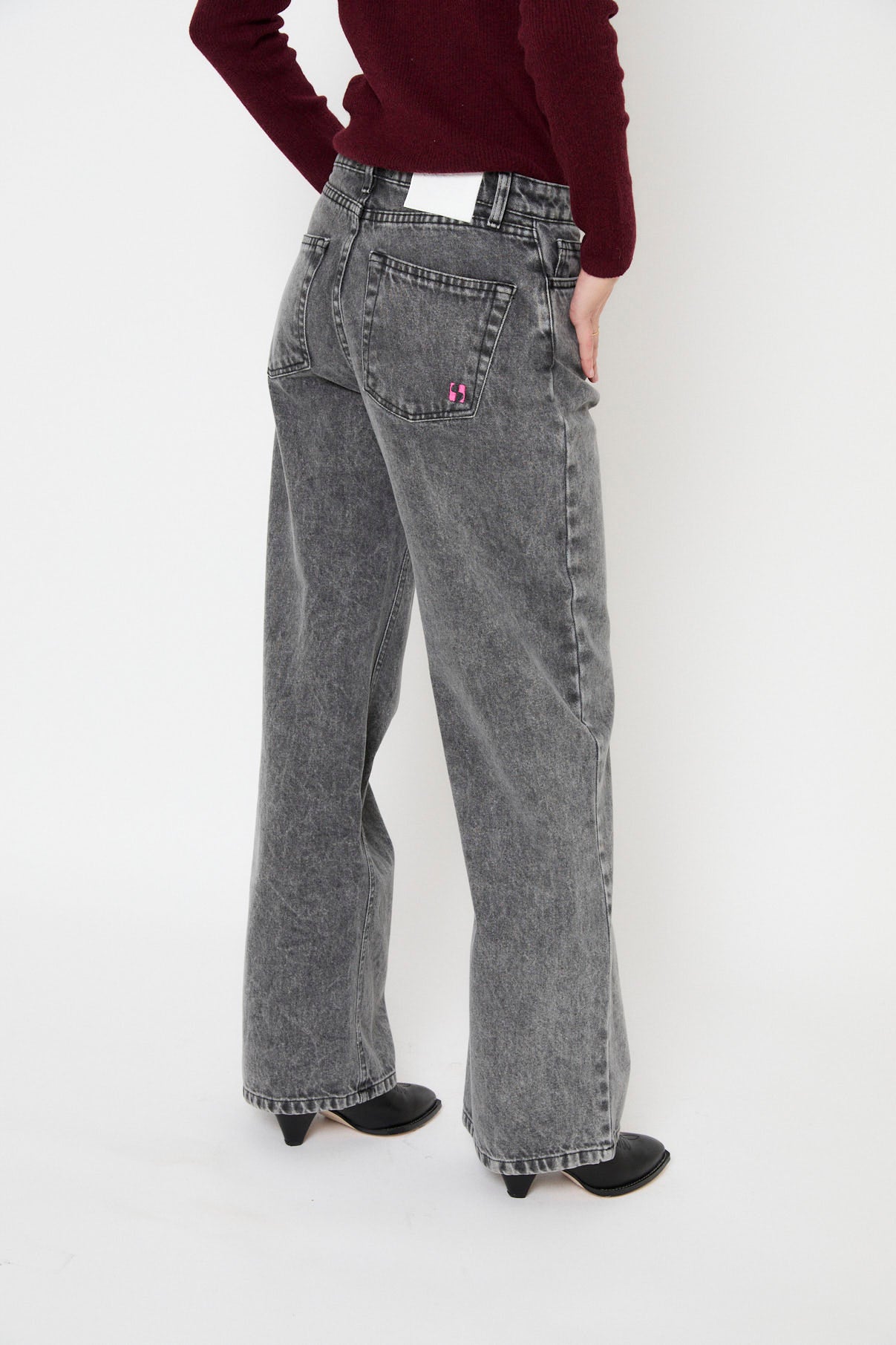 JEANS MONKEY BLEACH GRAY