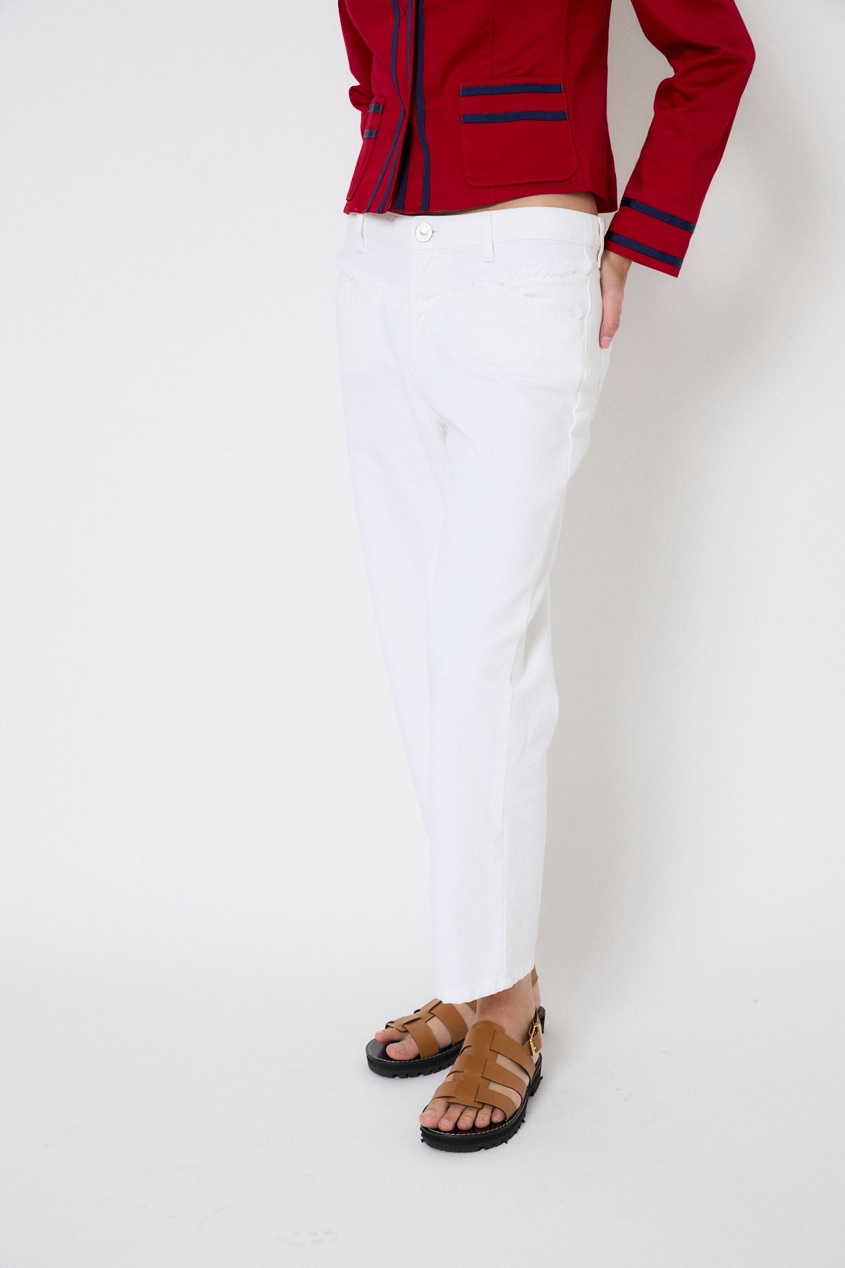 VENICE ECRU TWILL JEANS