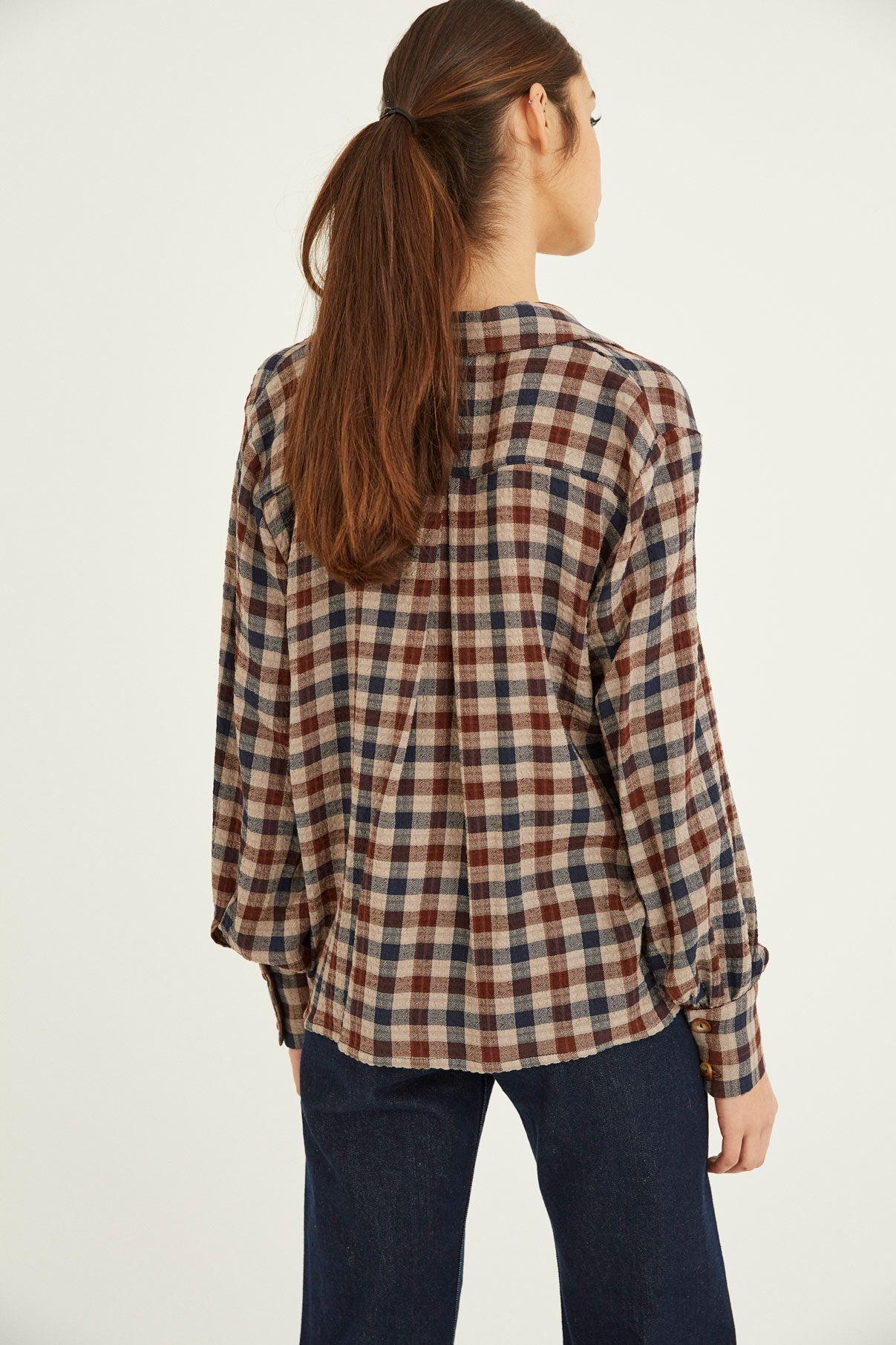 BLUSA SOLAPAS VICHY-RUSTICO