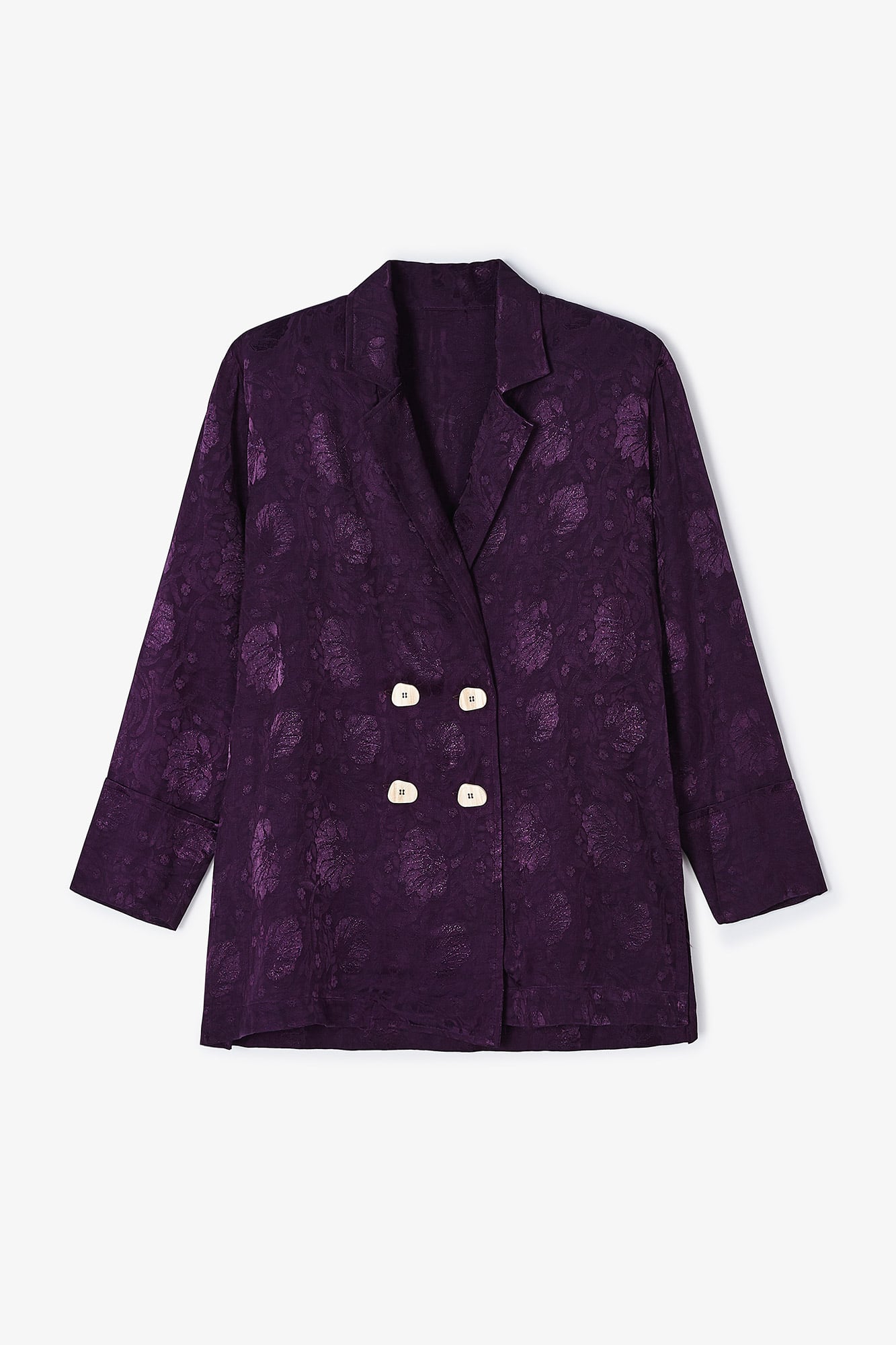 CHAQUETA ICON JCQ FLOR RETRO MORADO