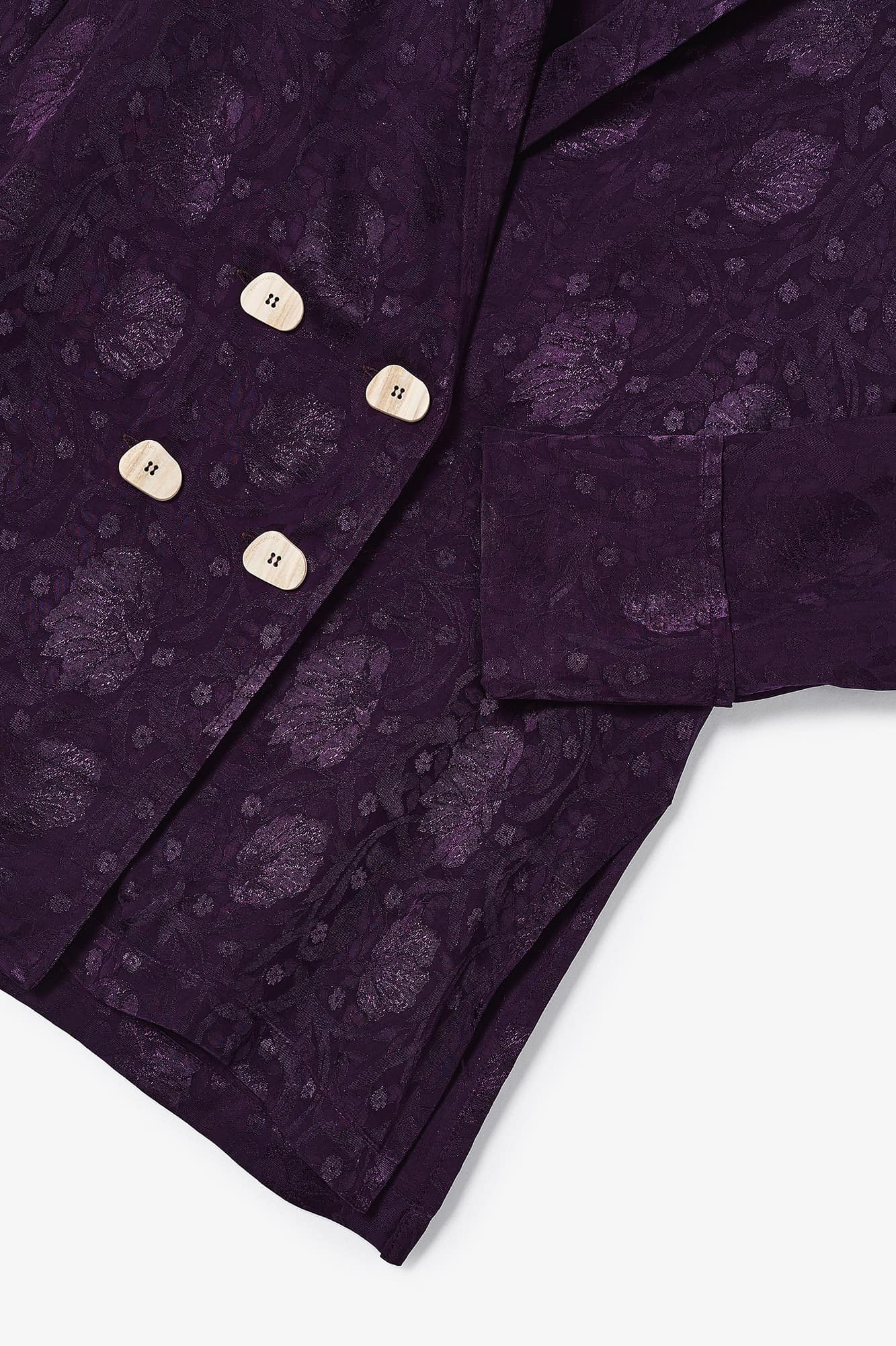 CHAQUETA ICON JCQ FLOR RETRO MORADO