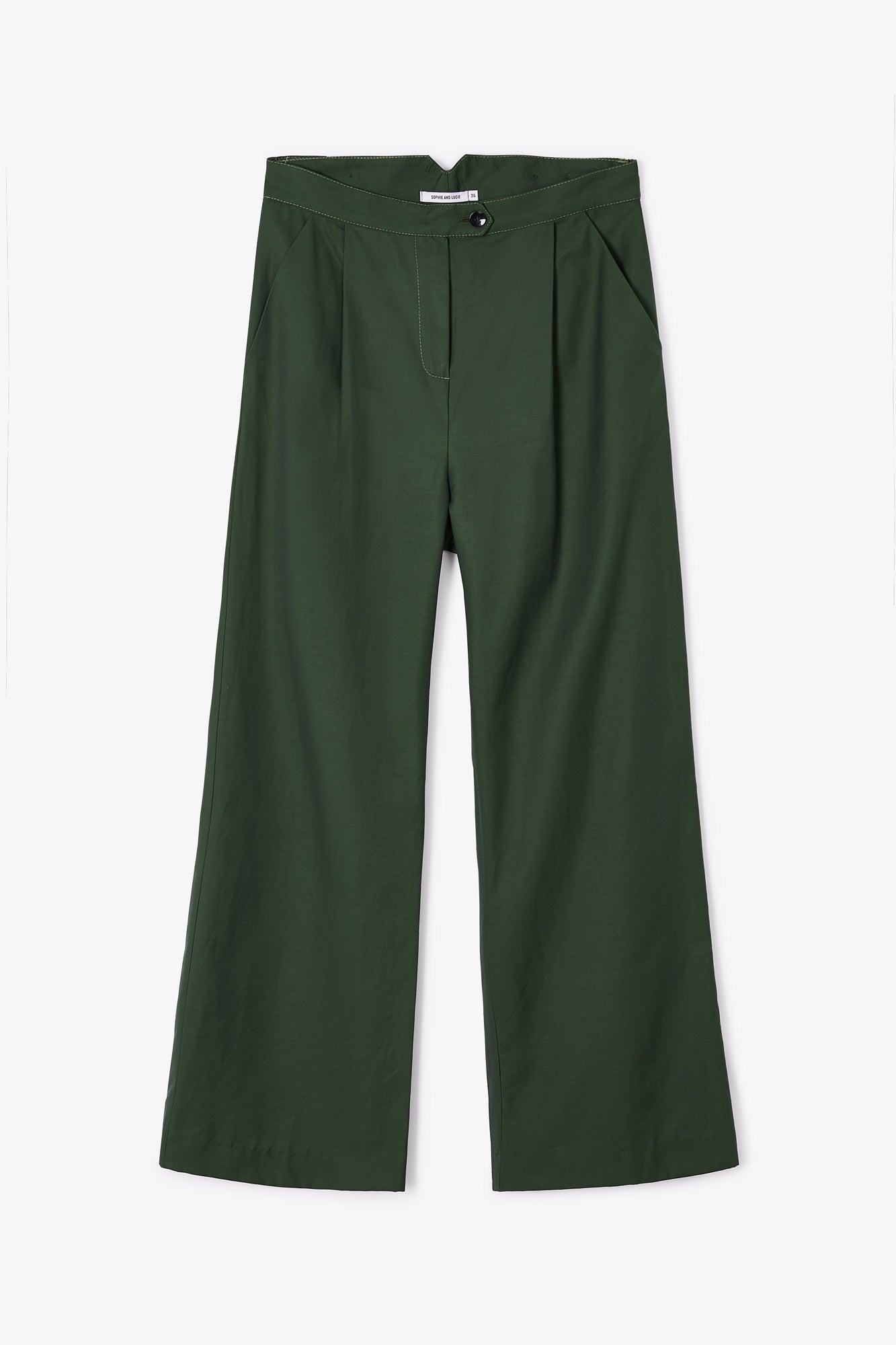 PANTALON WOODY GABARDINA VERDE