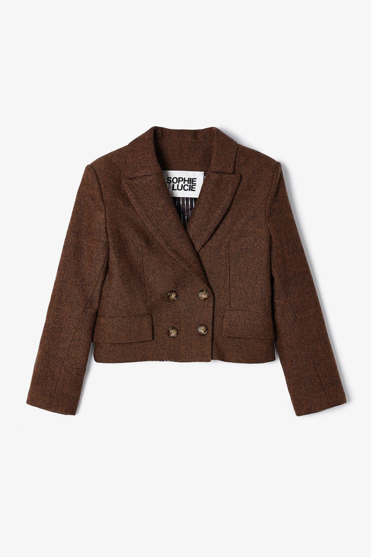 BLAZER SPENCER ESPIGA CAMEL