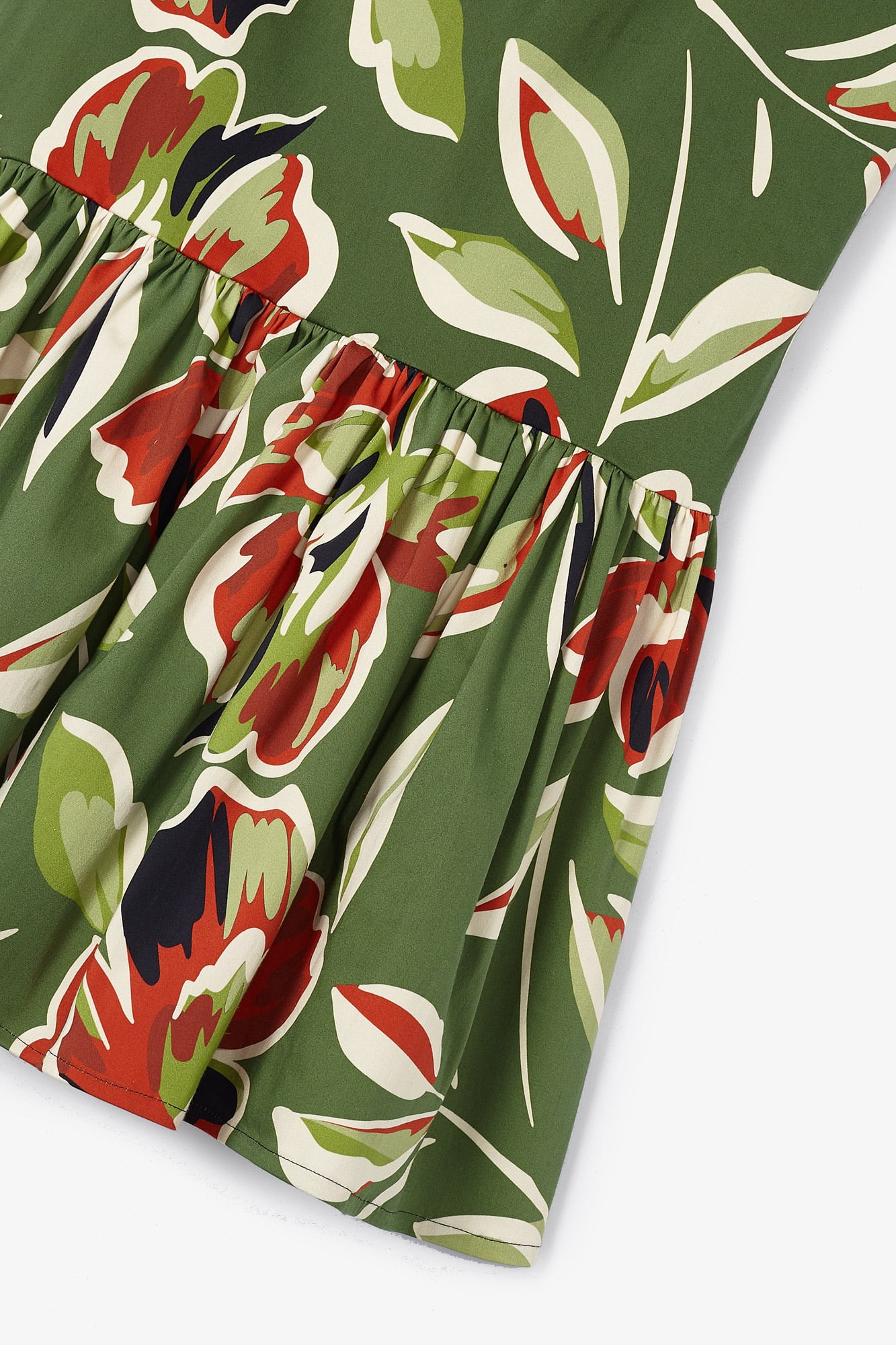 INDIAN SKIRT GREEN LEAVES