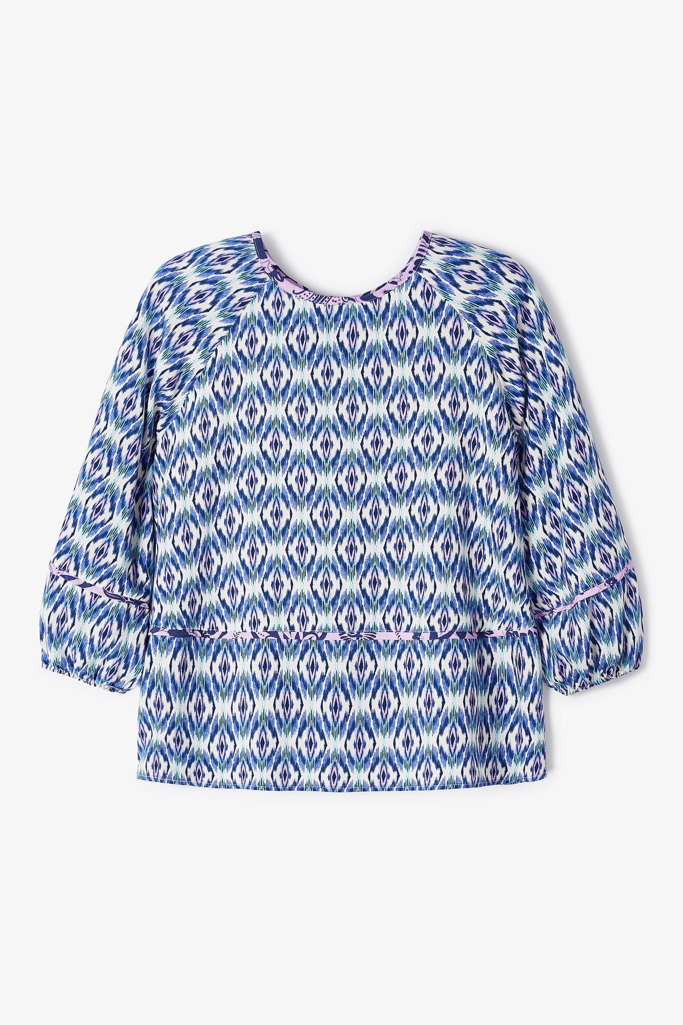 BLUSA PALMIRA IKAT AZUL