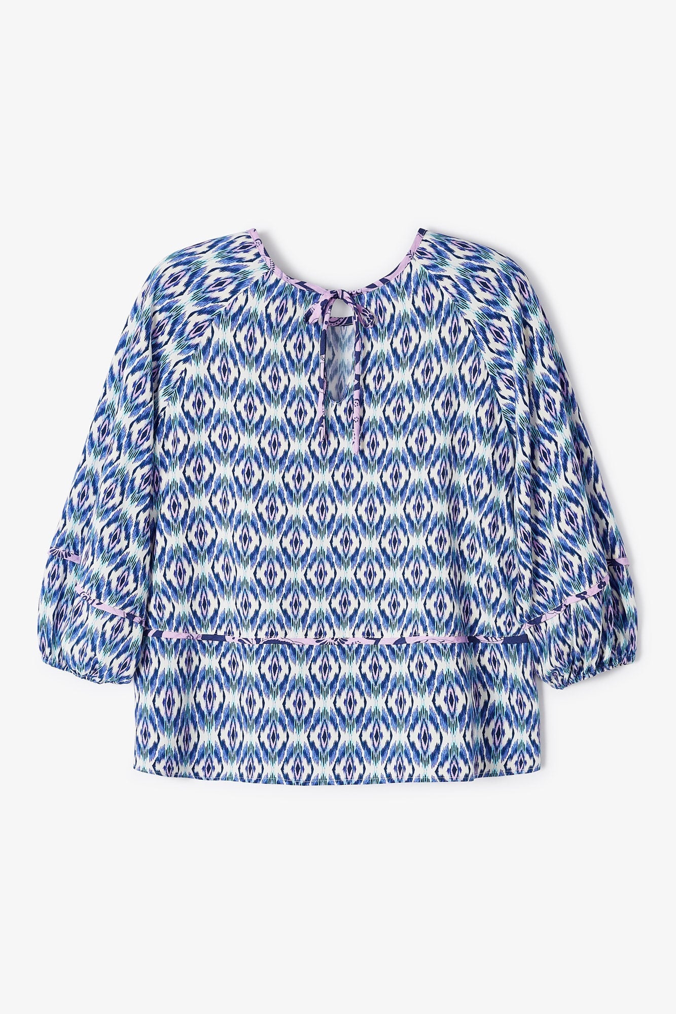 BLUSA PALMIRA IKAT AZUL