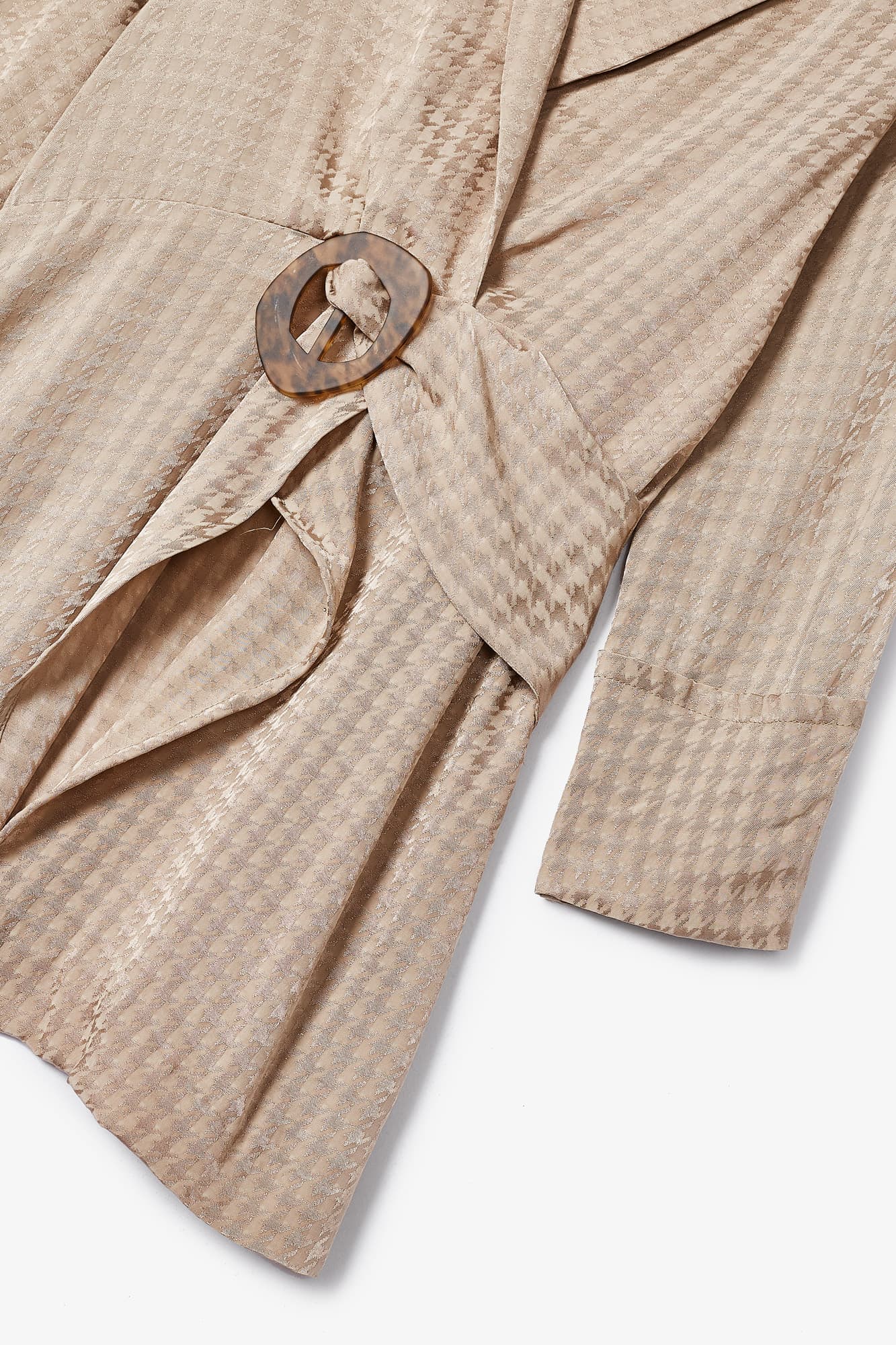 BANON SAND HOUNDSTOOTH JACKET