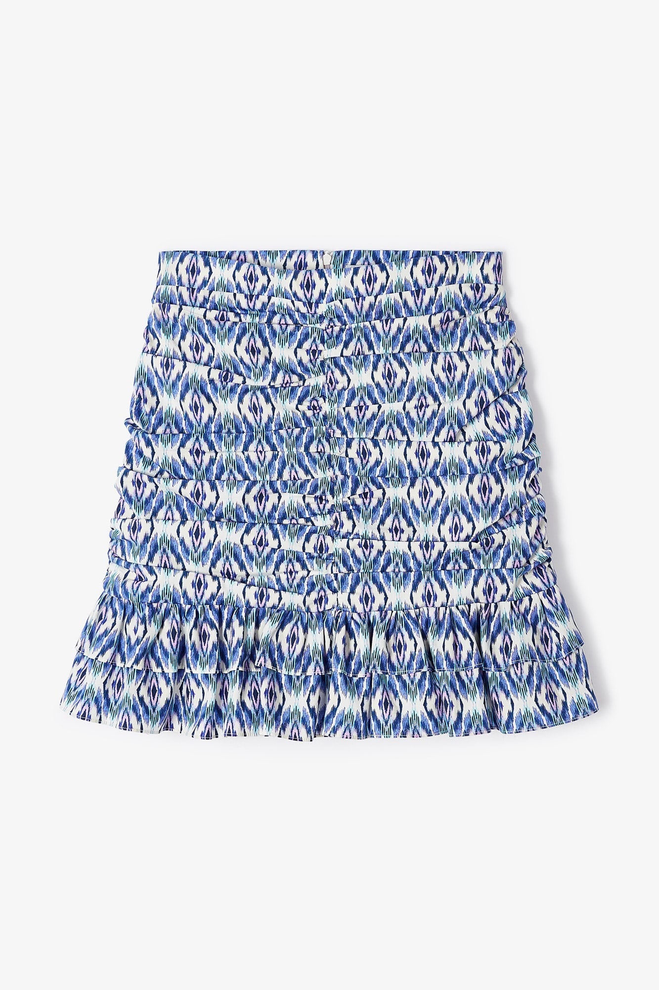 FALDA CARINA MINI IKAT AZUL