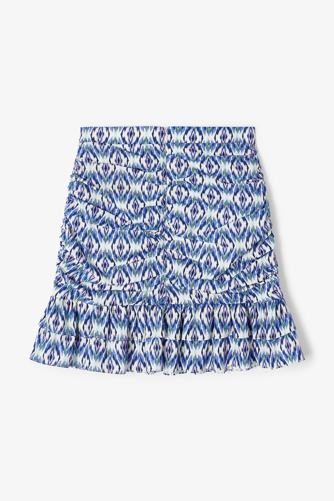 FALDA CARINA MINI IKAT AZUL