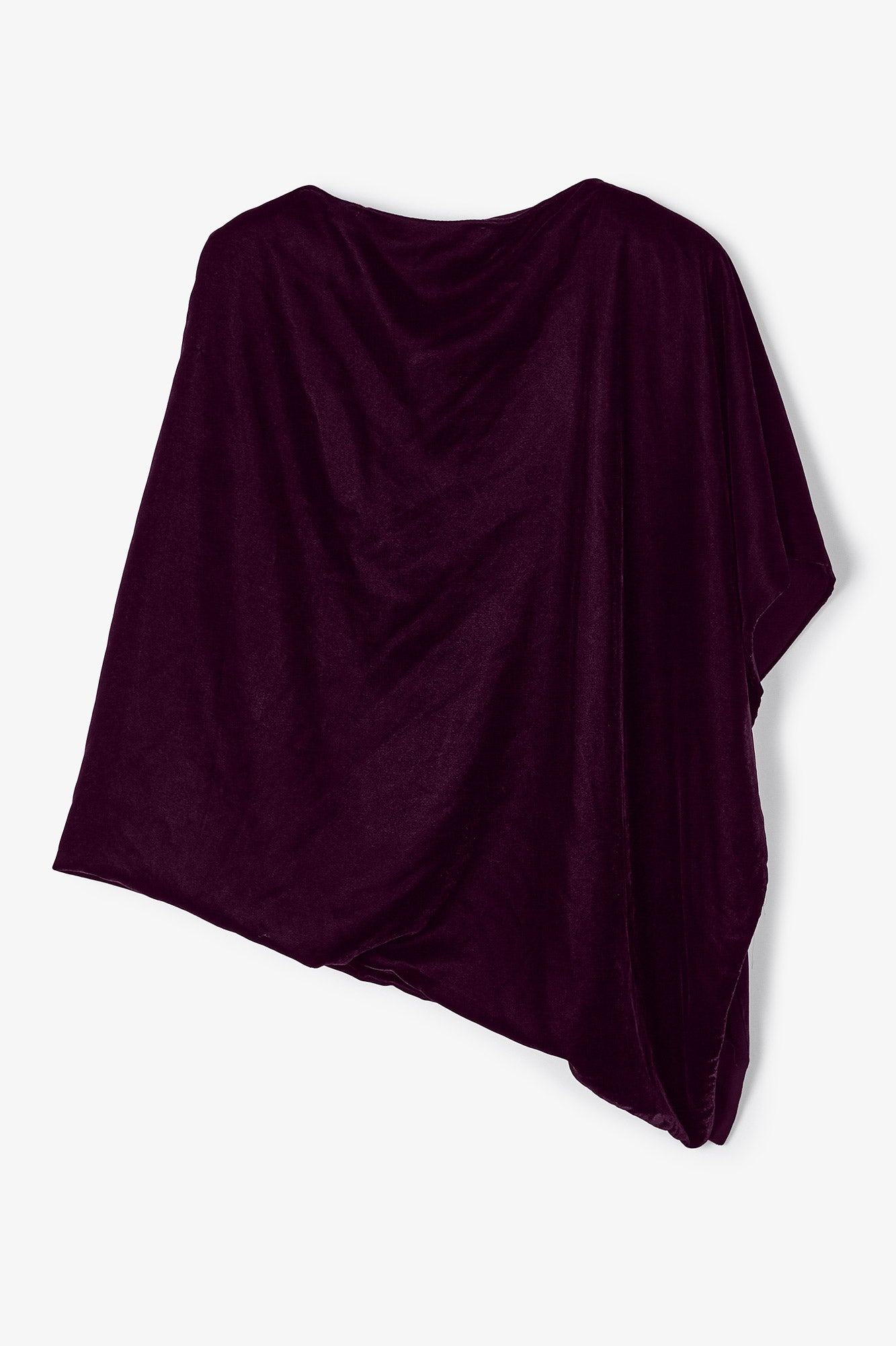 WINE VELVET CAPE