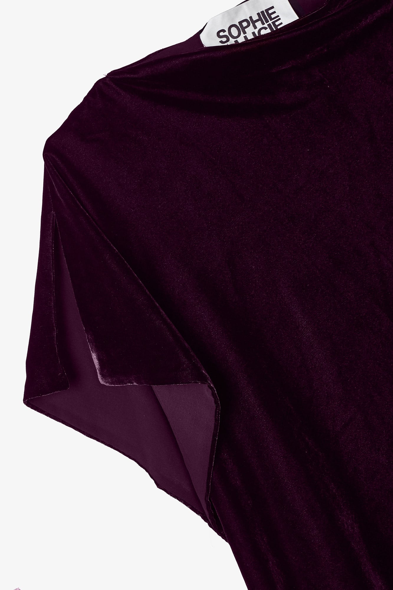 WINE VELVET CAPE