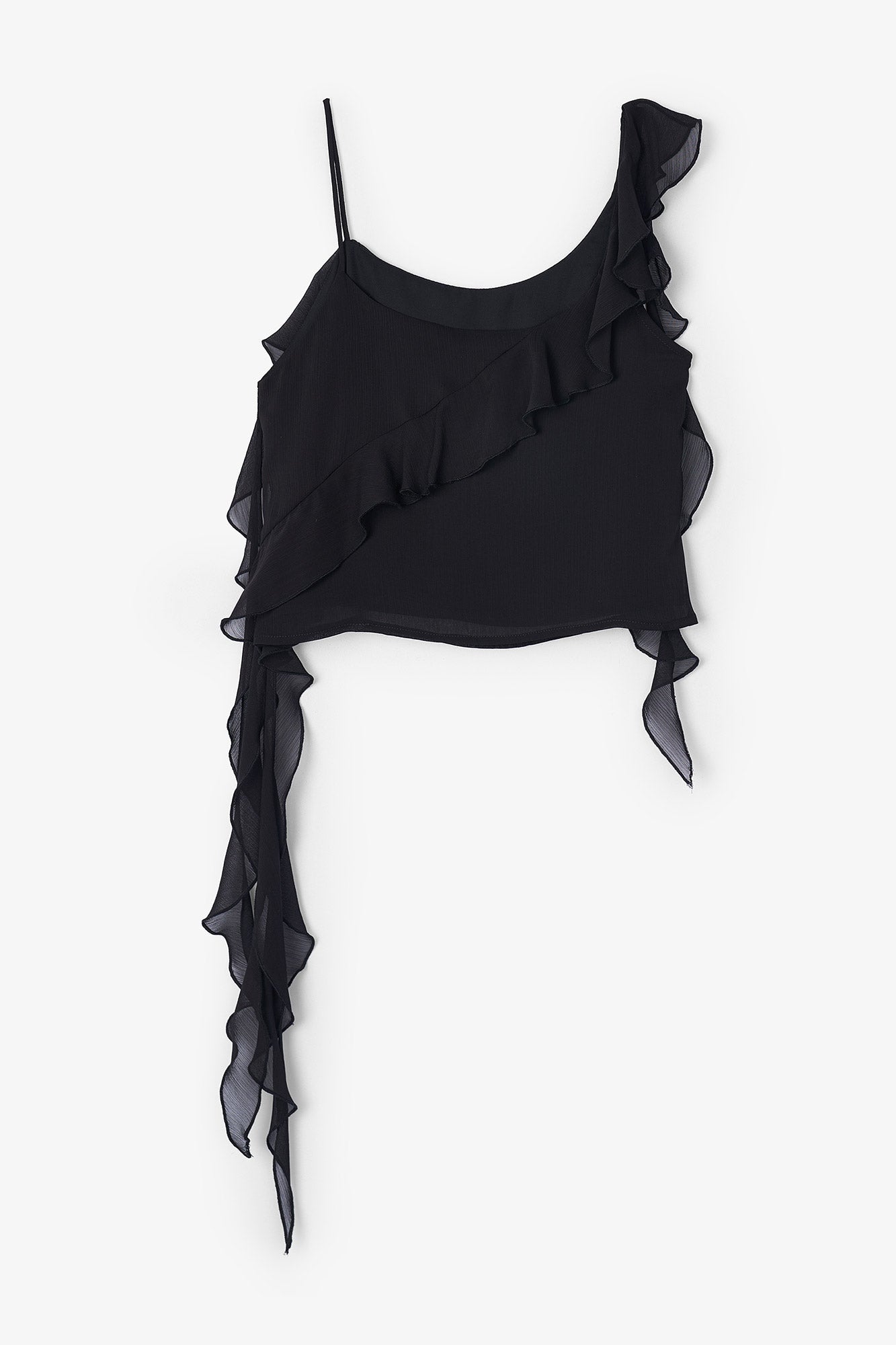 VICTORIA BLACK CRINKLE TOP