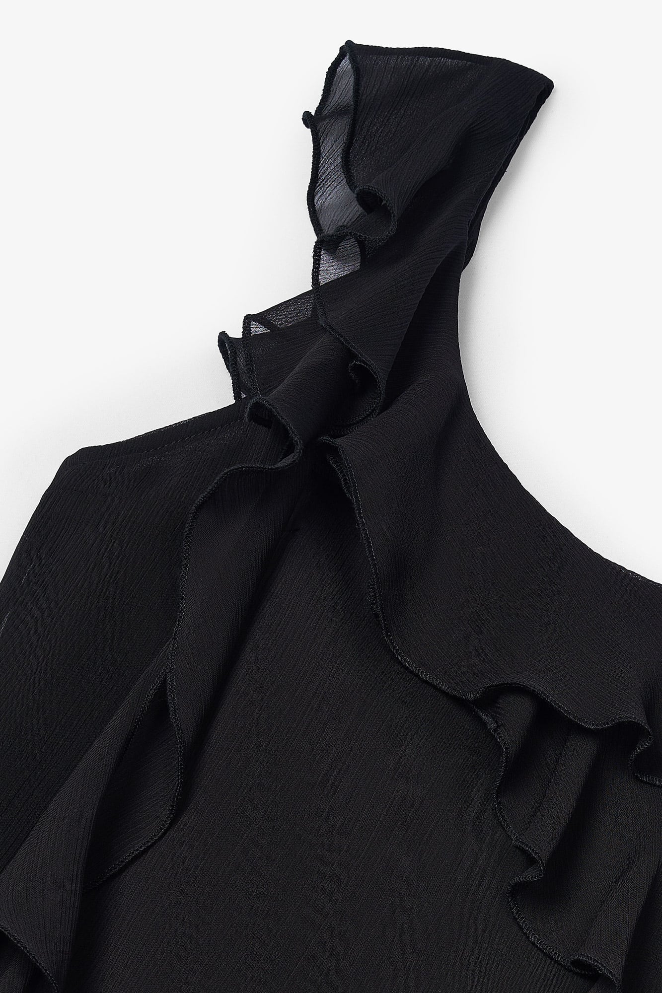 VICTORIA BLACK CRINKLE TOP