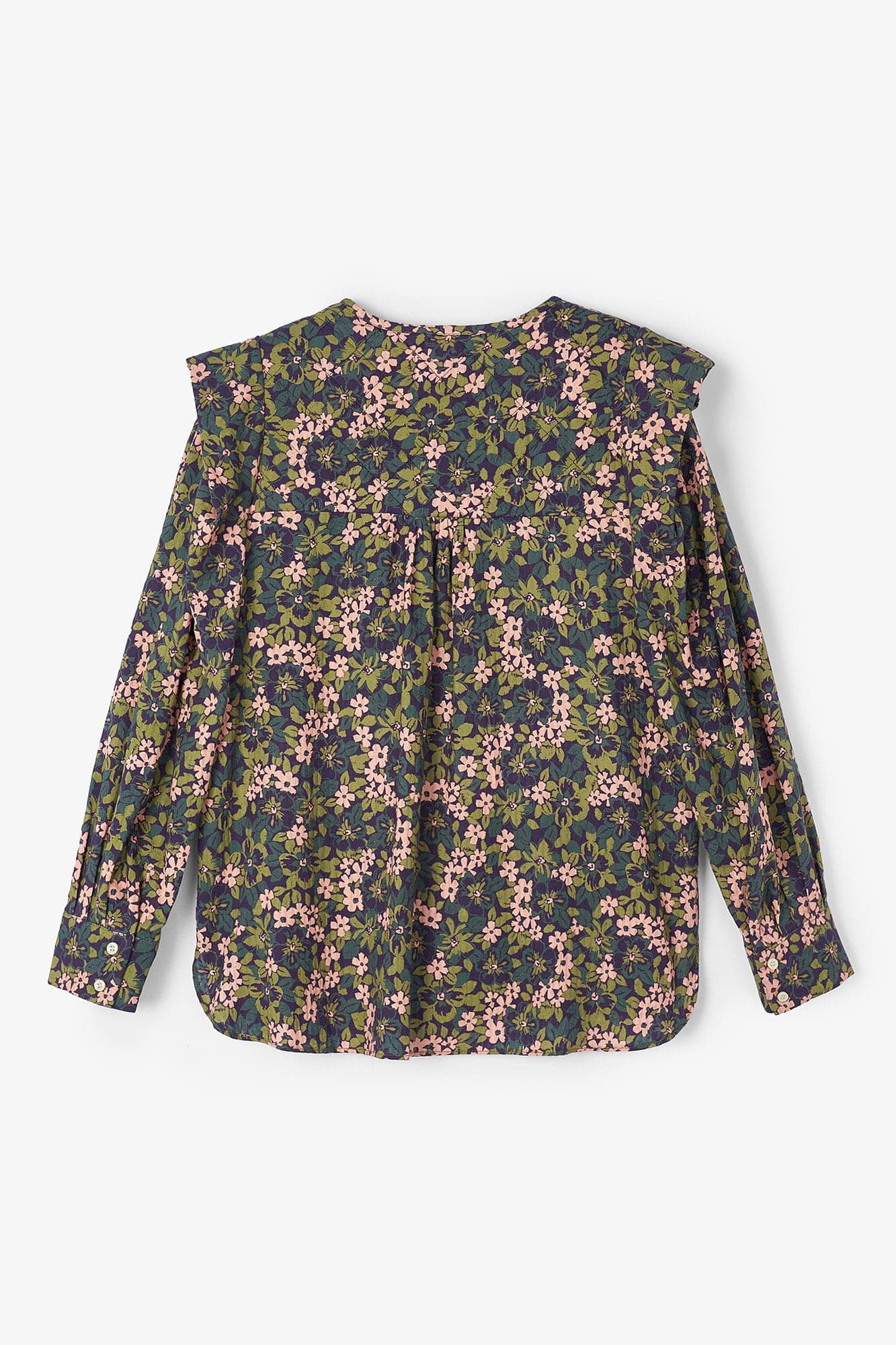 BLUSA FOLK FLOR TRI ESTAMPADO