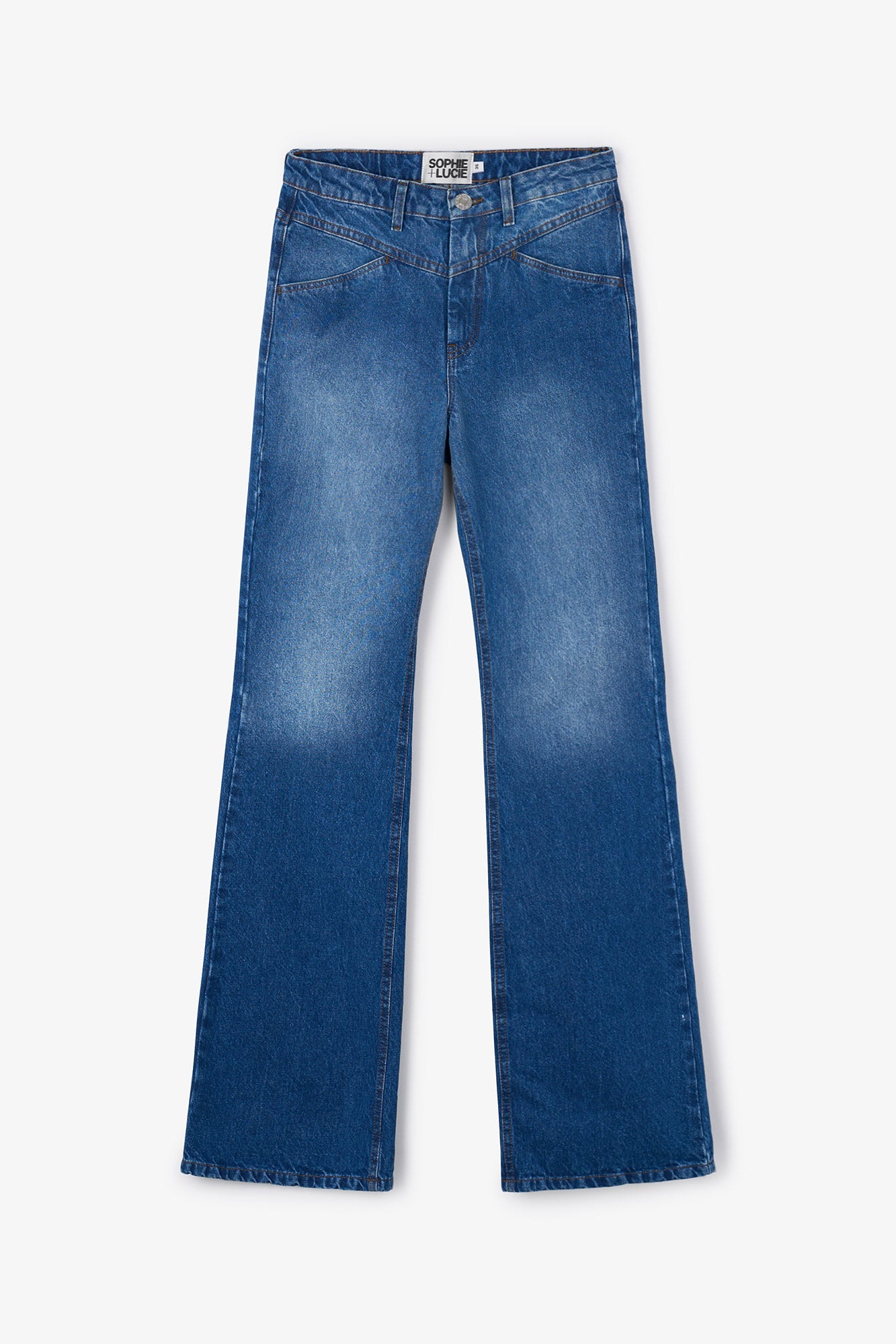 JEANS NEVADA SARGA AZUL