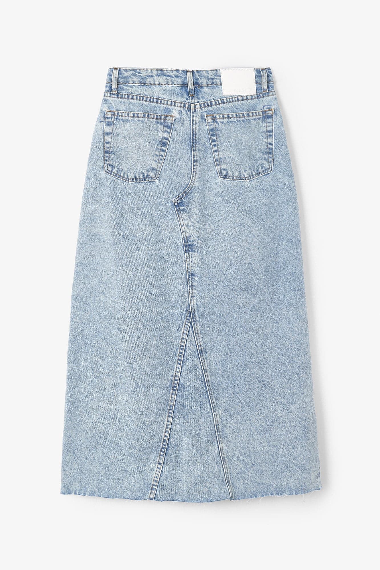 FALDA VAQUERA DENIM BLEACHEADO