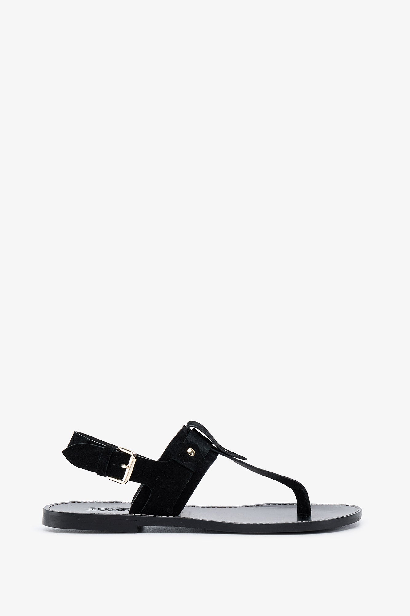 CATALINA BLACK SUEDE SANDAL