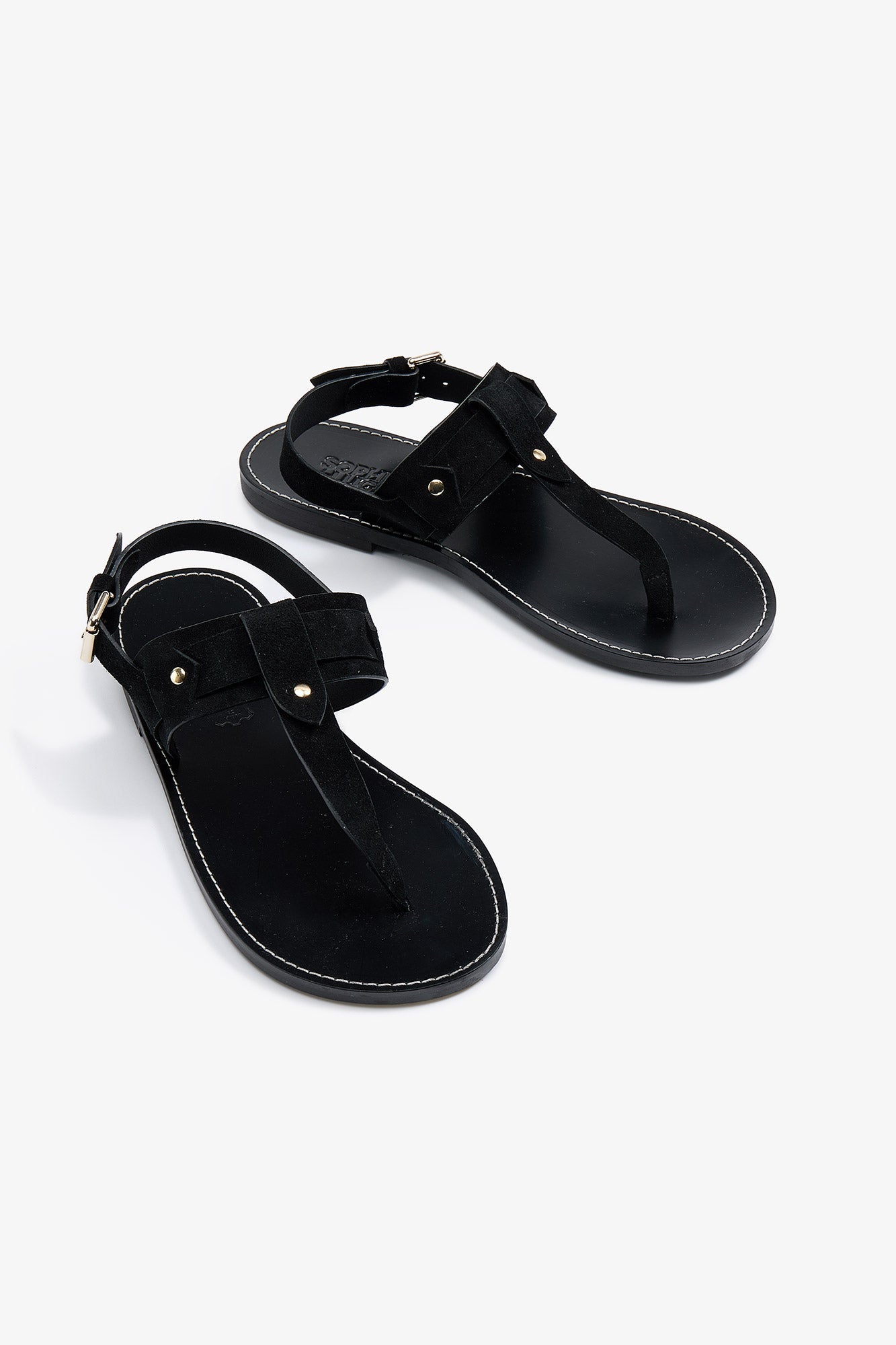CATALINA BLACK SUEDE SANDAL