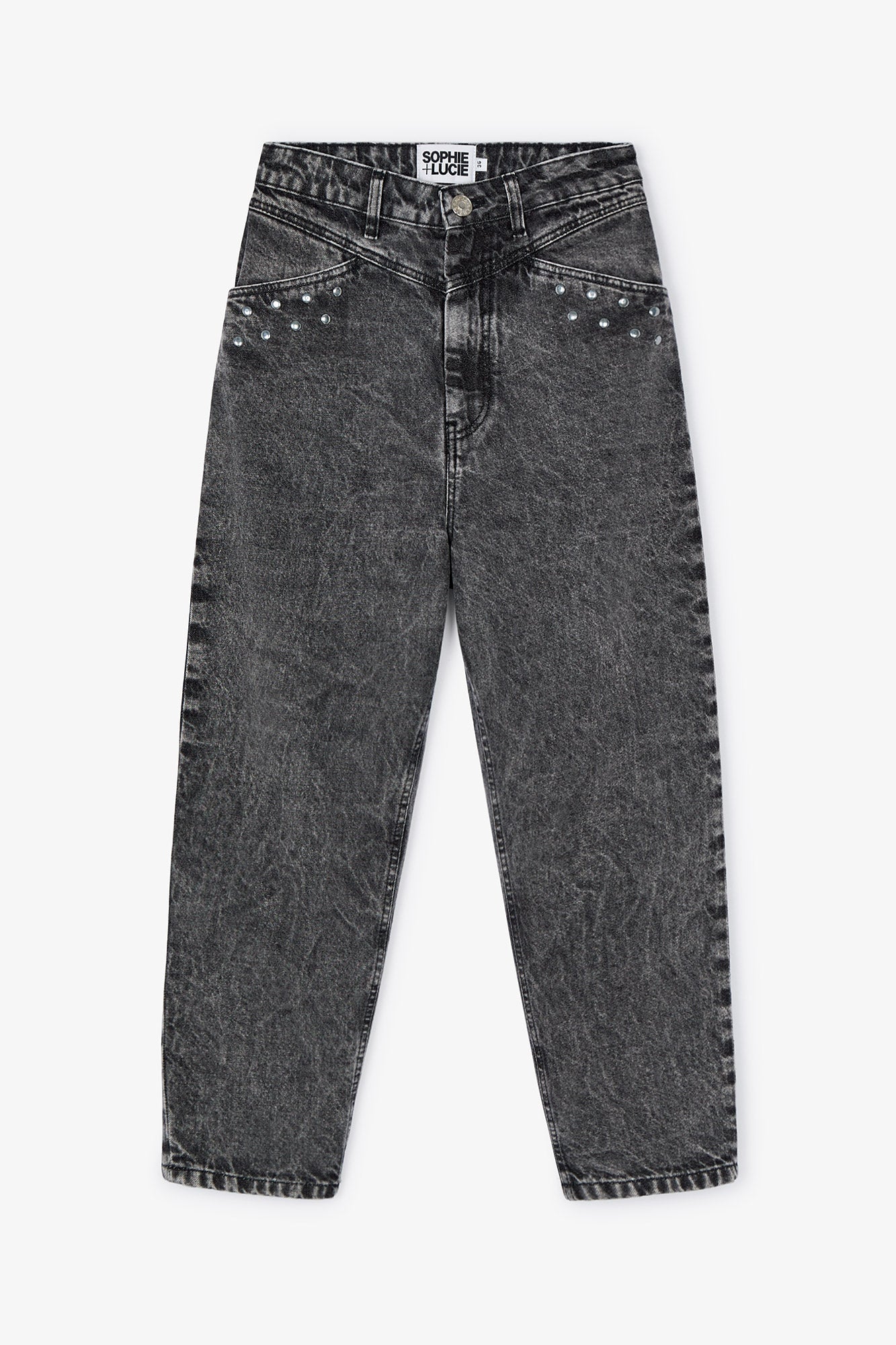 JEANS LUCCI TACHAS GRIS BLEACH