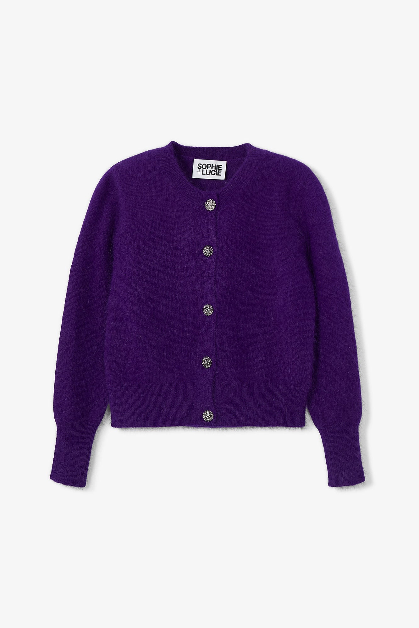 CHAQUETA LUISA PUNTO MORADO