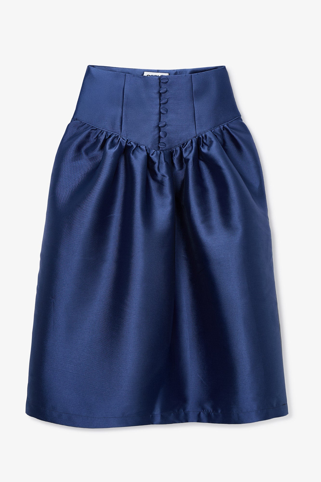 FEDE NAVY DUPION SKIRT