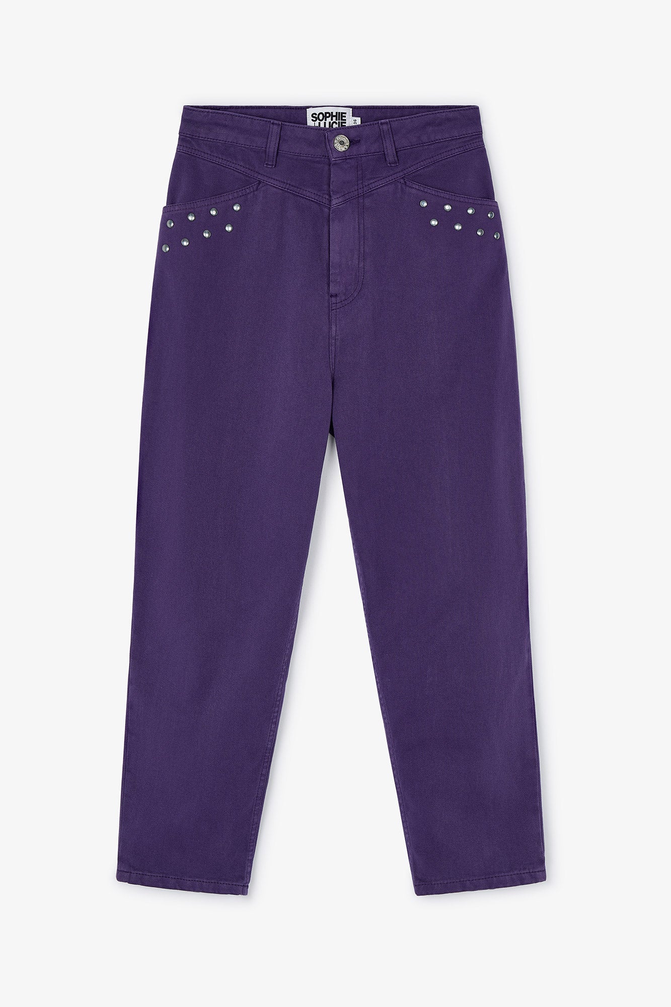 JEANS LUCCI TACHAS MORADO