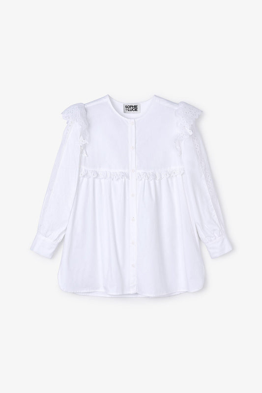 BLUSA FEDERICA POPELIN BLANCO