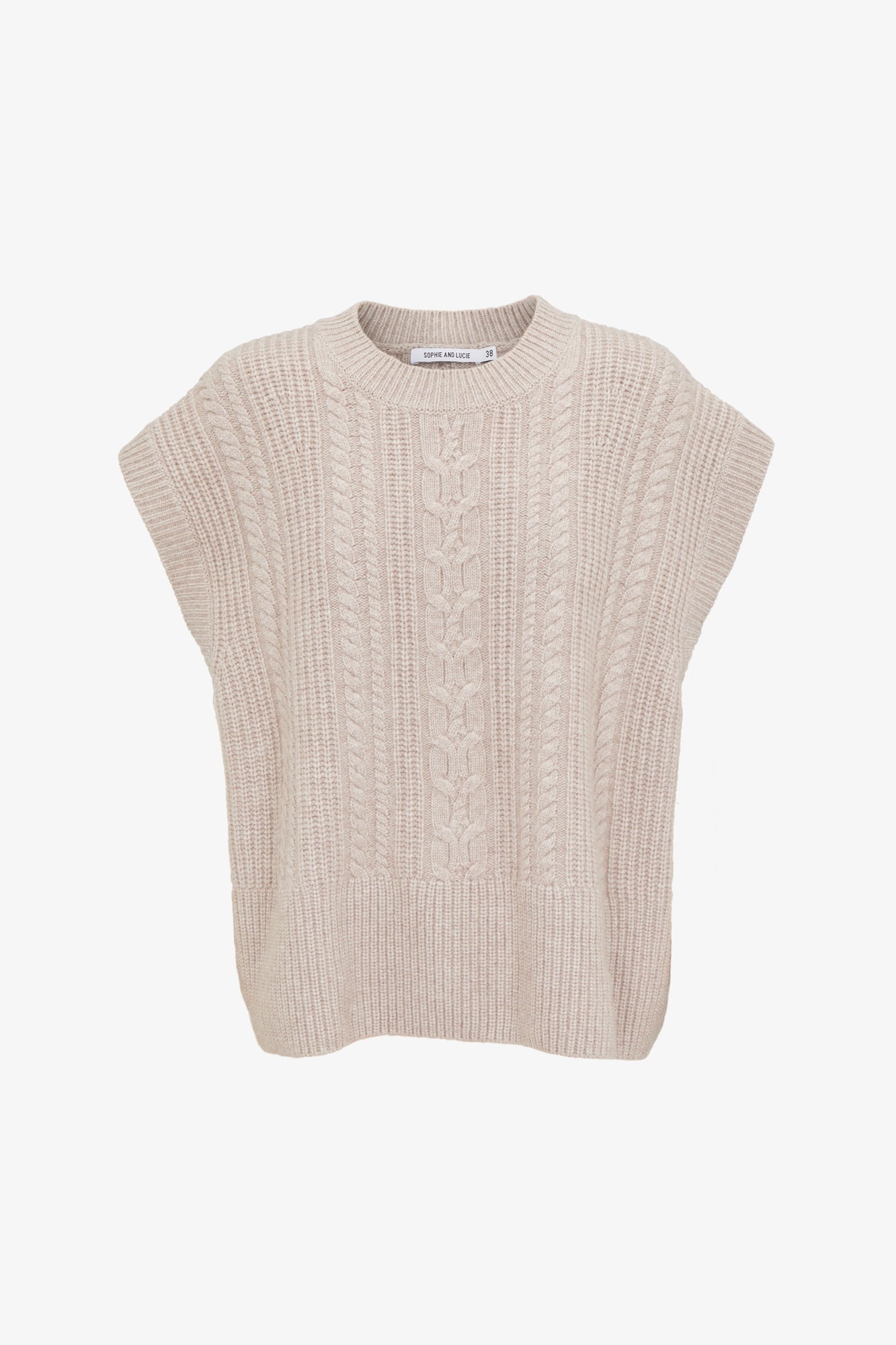 CHALECO OCHOS CASHMERE TOPO