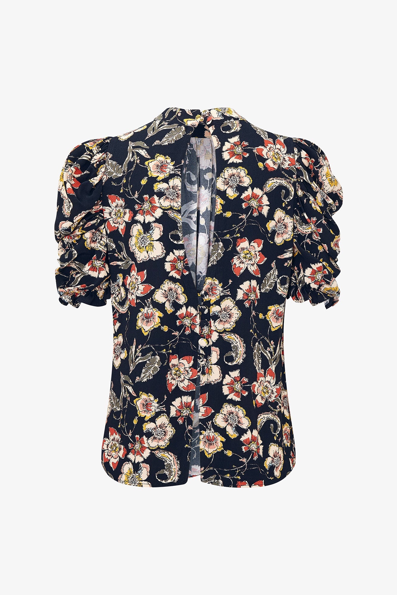 BLUSA TAFETA FLORES