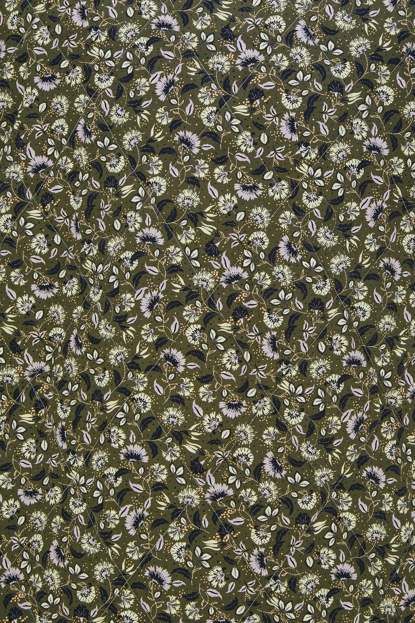 CAROL KHAKI FLORAL VEST