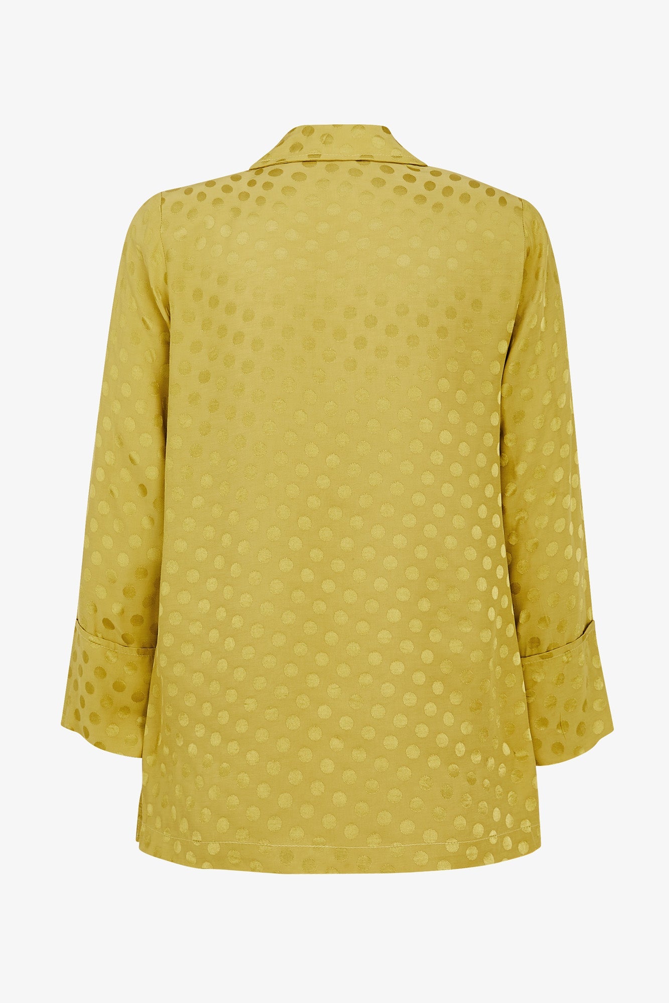 TOTAL LOOK MUSTARD POLKA DOTS