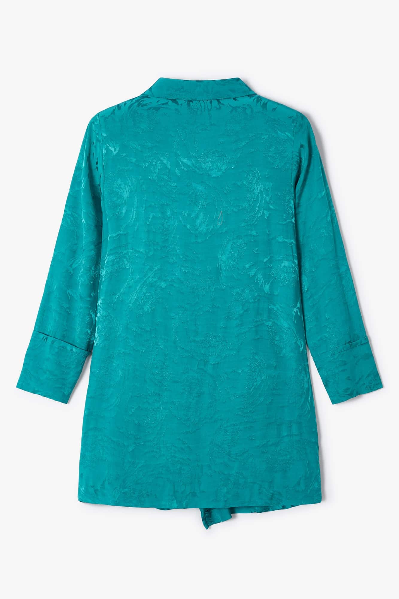 CHAQUETA BANON RAMAS TURQUESA