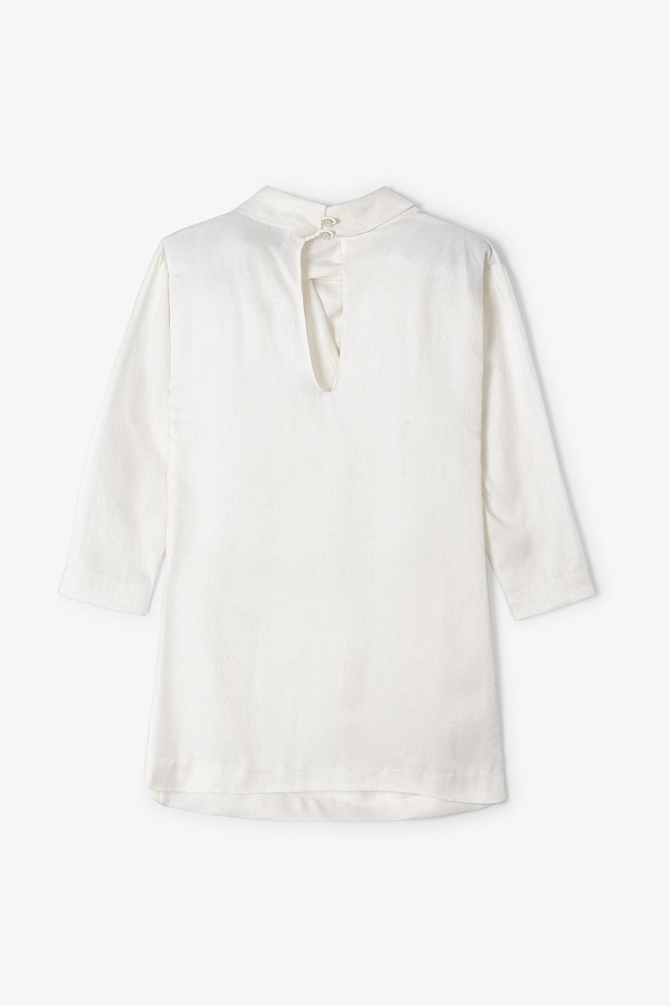 TÚNICA CLOTILDE JCQ ZIGZAG CRUDO
