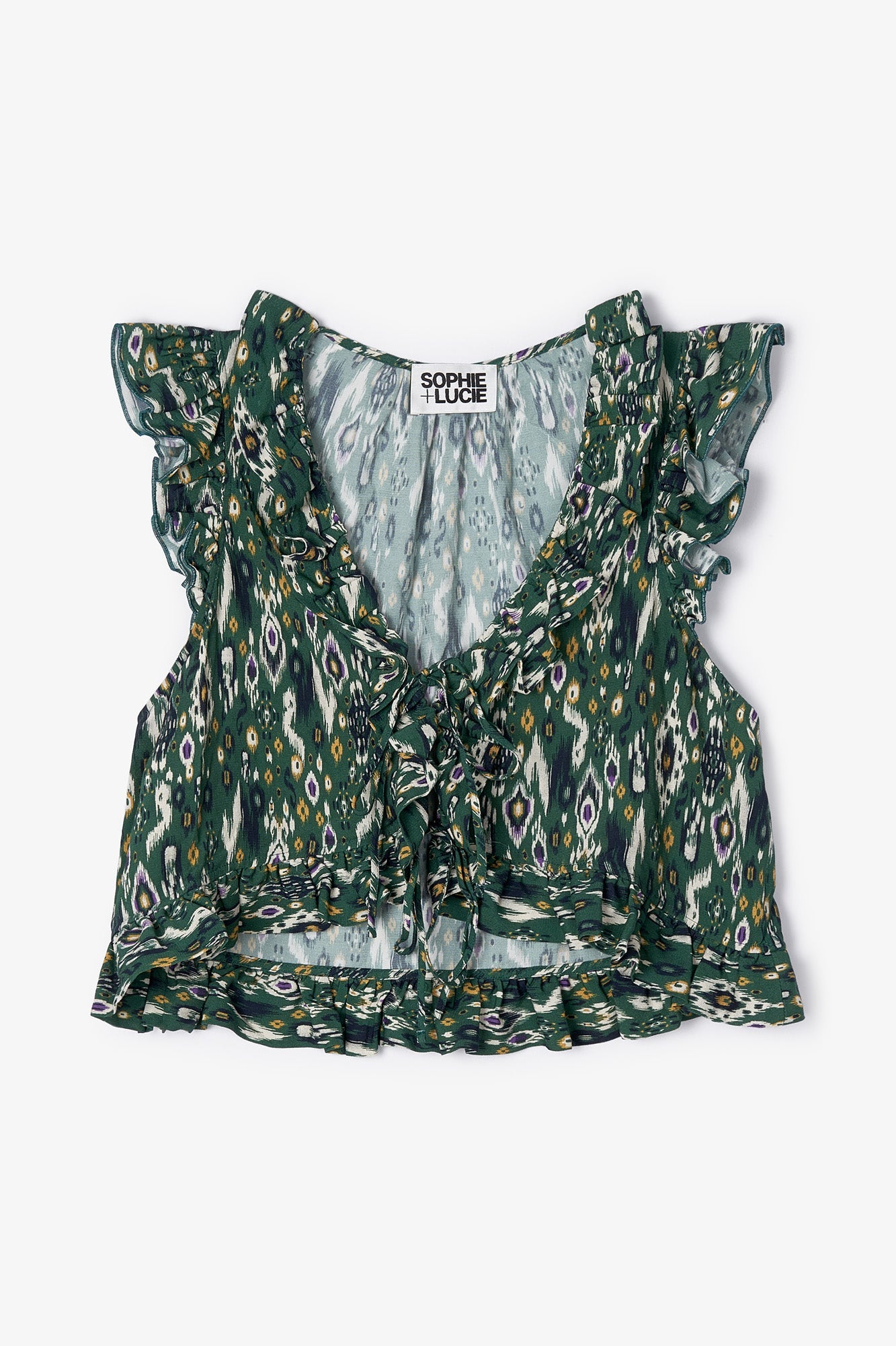 TOP CAROL IKAT VERDE