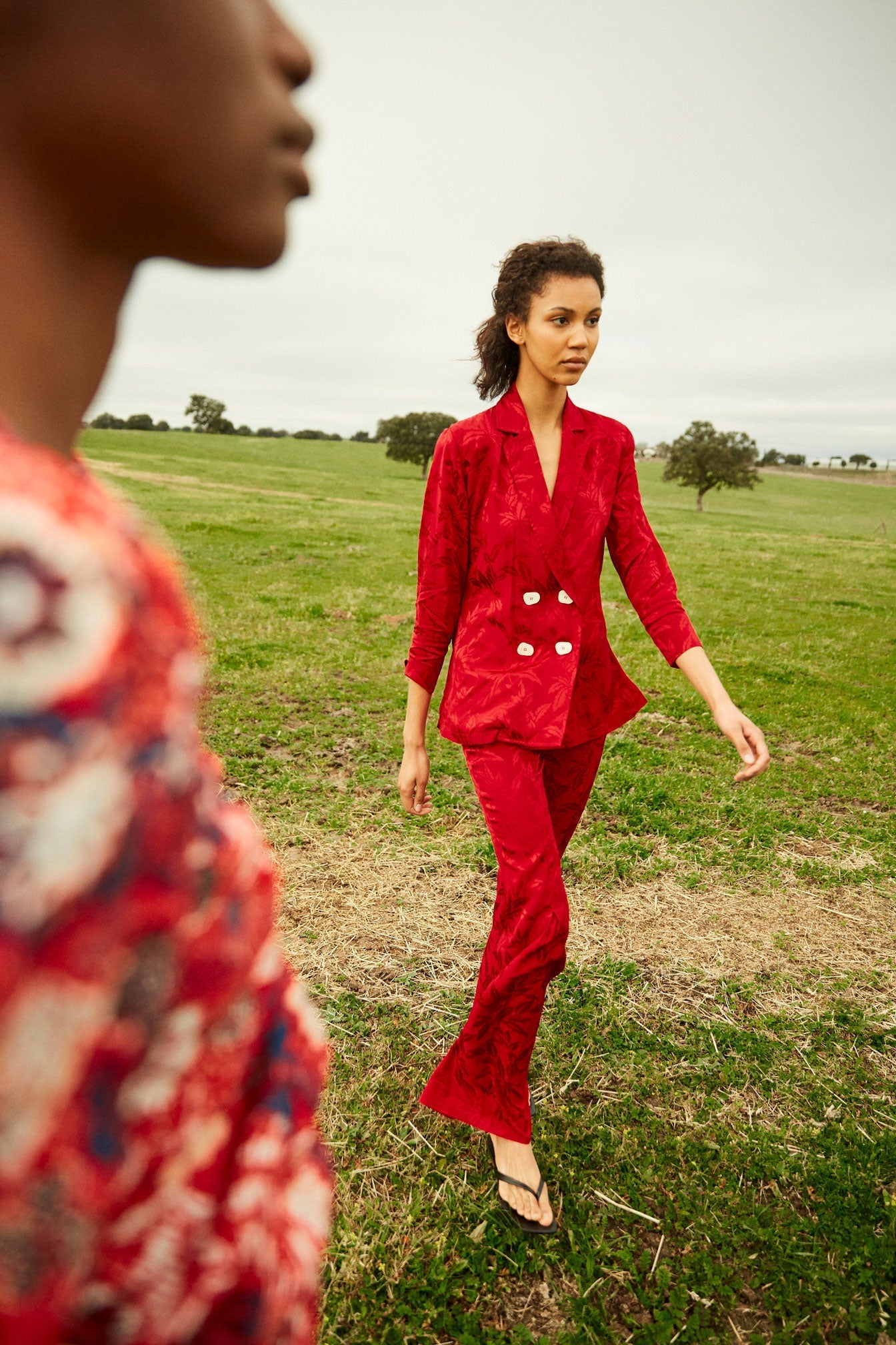 TOTAL LOOK JCQ PALM TREES BUTTONS