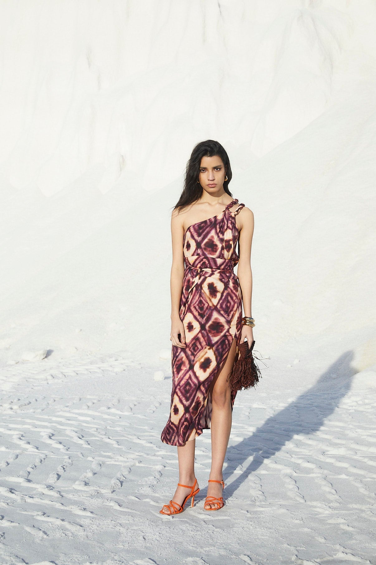 PAOLA PURPLE TIE DYE DRESS