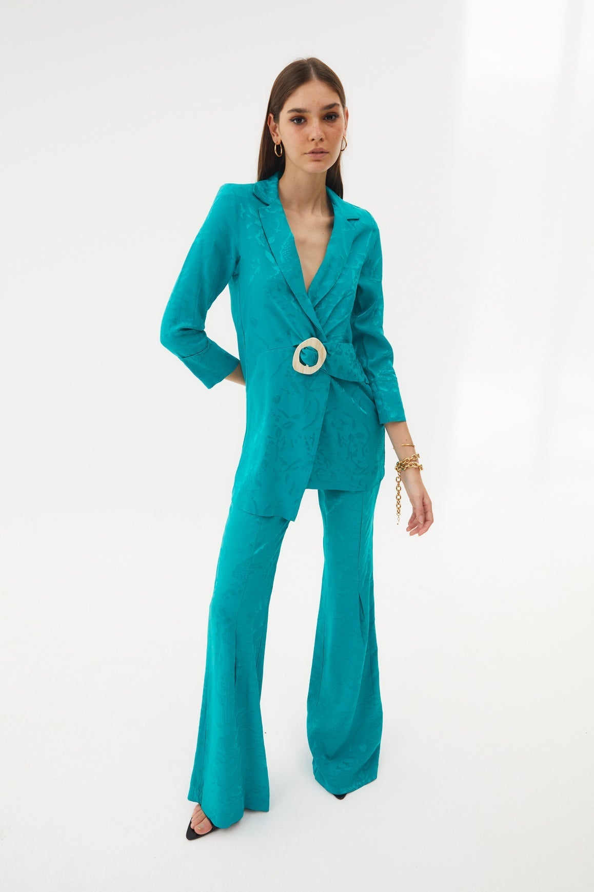 ICON TURQUOISE BRANCHES PANTS