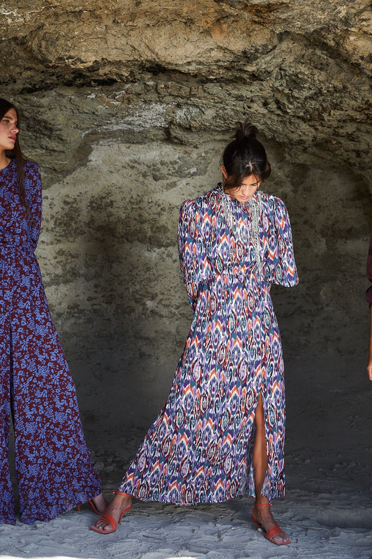 IKAT CAPELINE DRESS