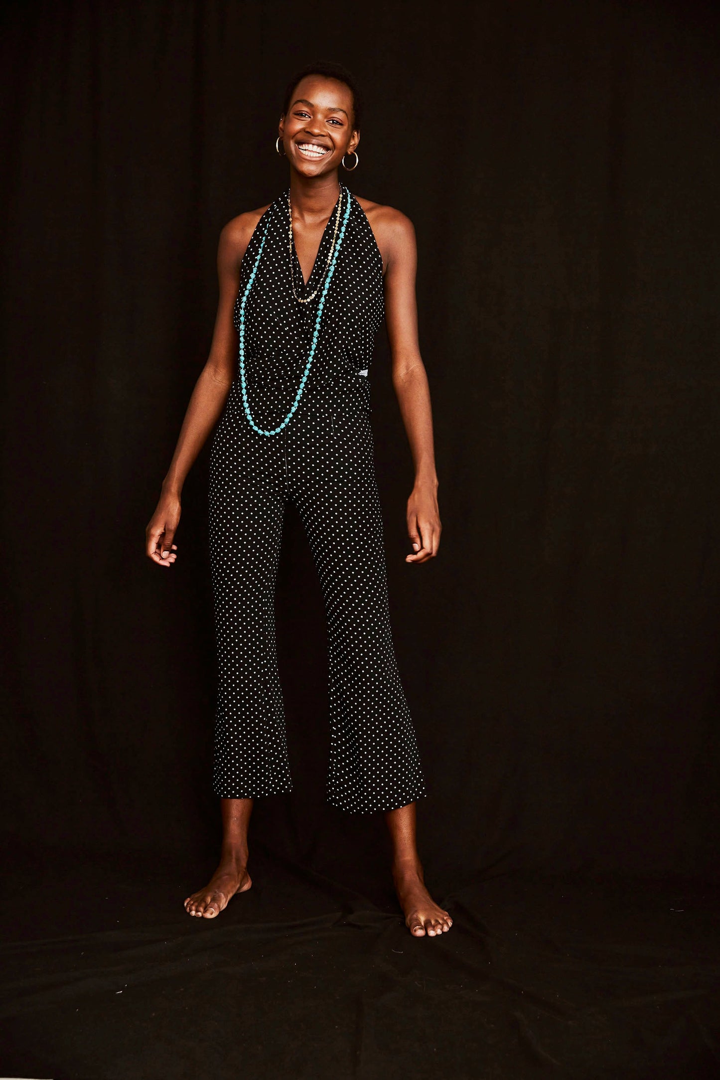 MINI POLKA DOT CROP PANTS