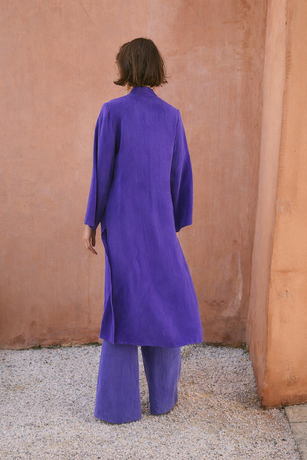 CHINISKI CUPRO PURPLE COAT
