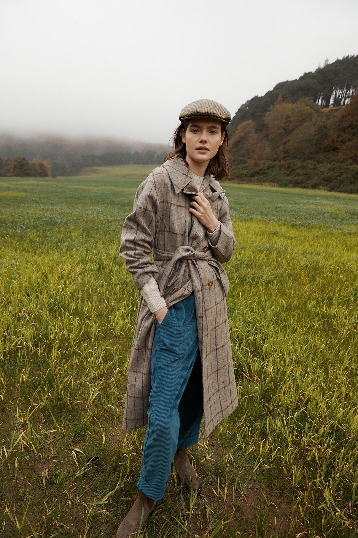 SUSAN BLUE CORDUROY PANTS