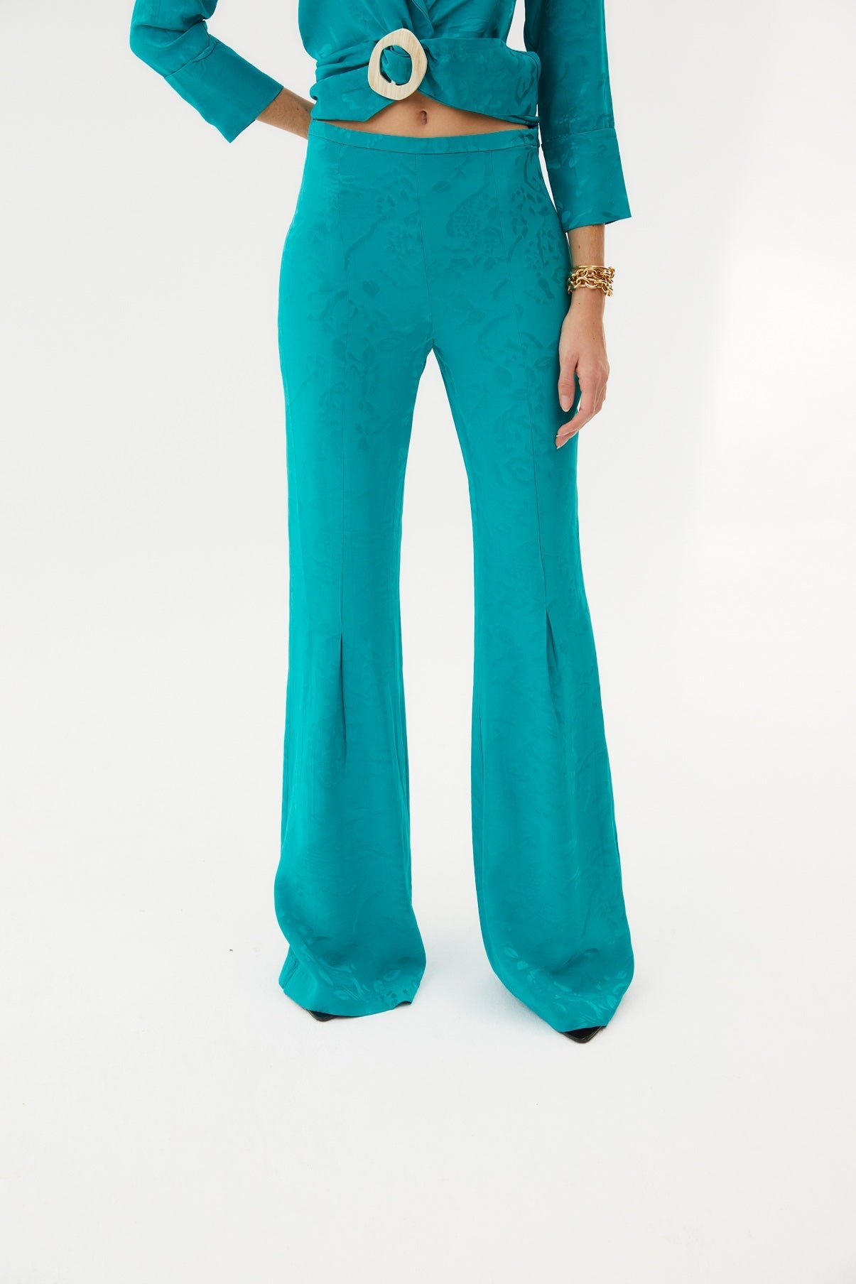 ICON TURQUOISE BRANCHES PANTS