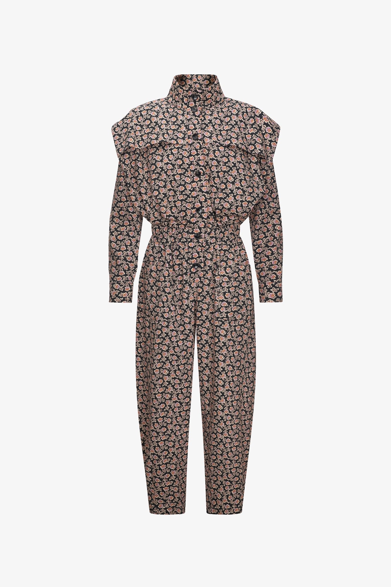 FLOWER FONT JUMPSUIT