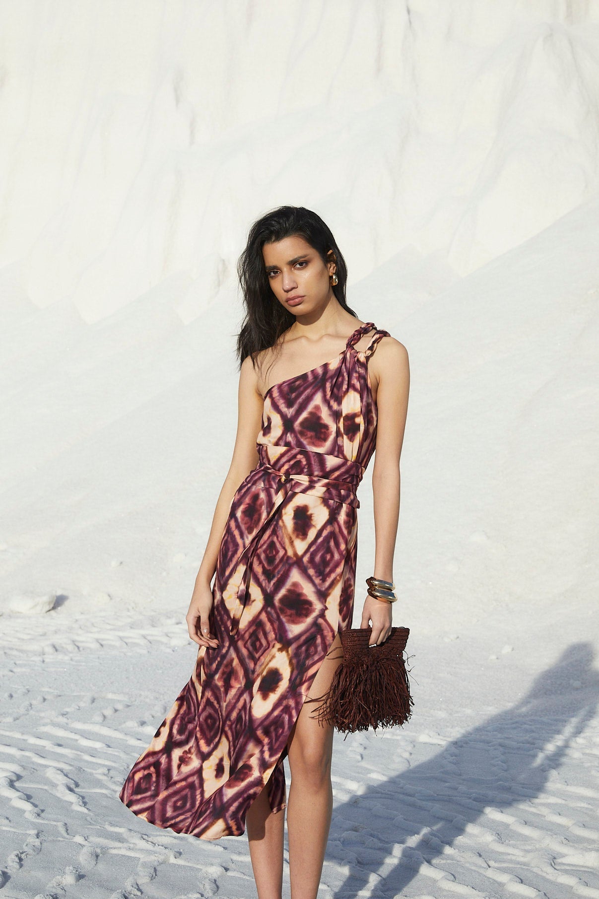 PAOLA PURPLE TIE DYE DRESS