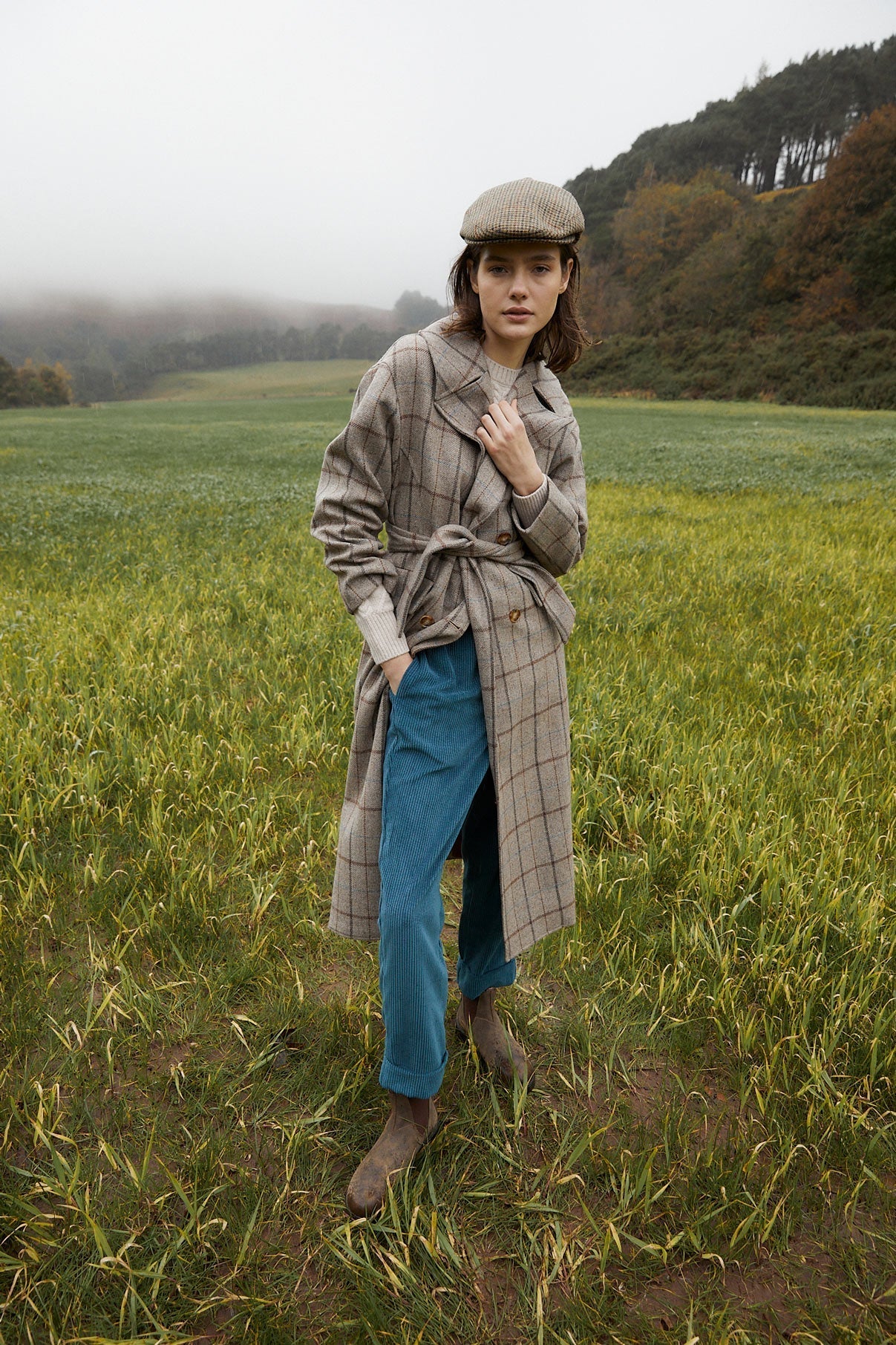 SUSAN BLUE CORDUROY PANTS