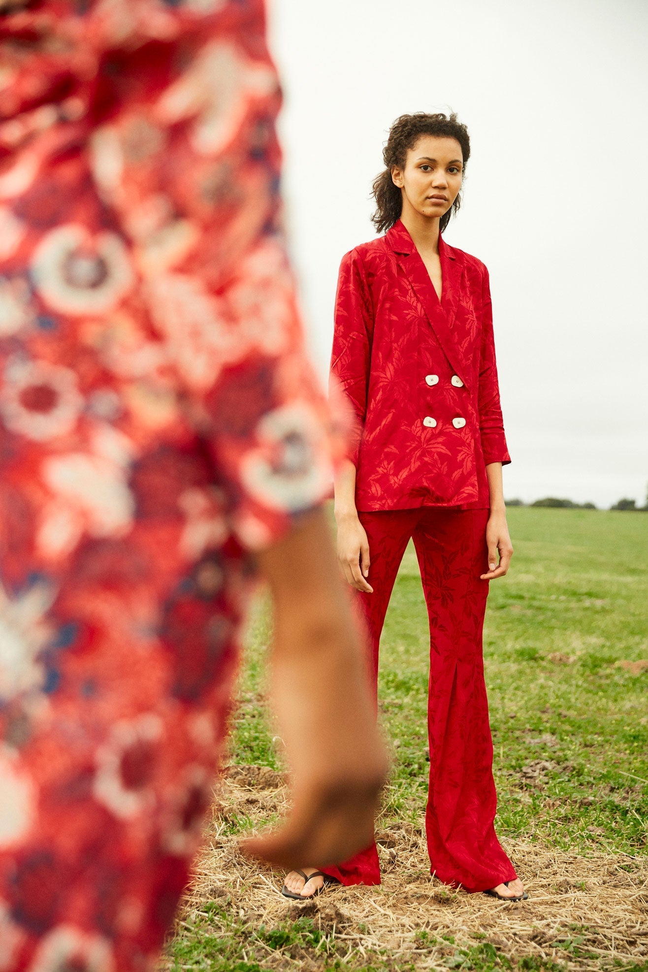 TOTAL LOOK JCQ PALM TREES BUTTONS