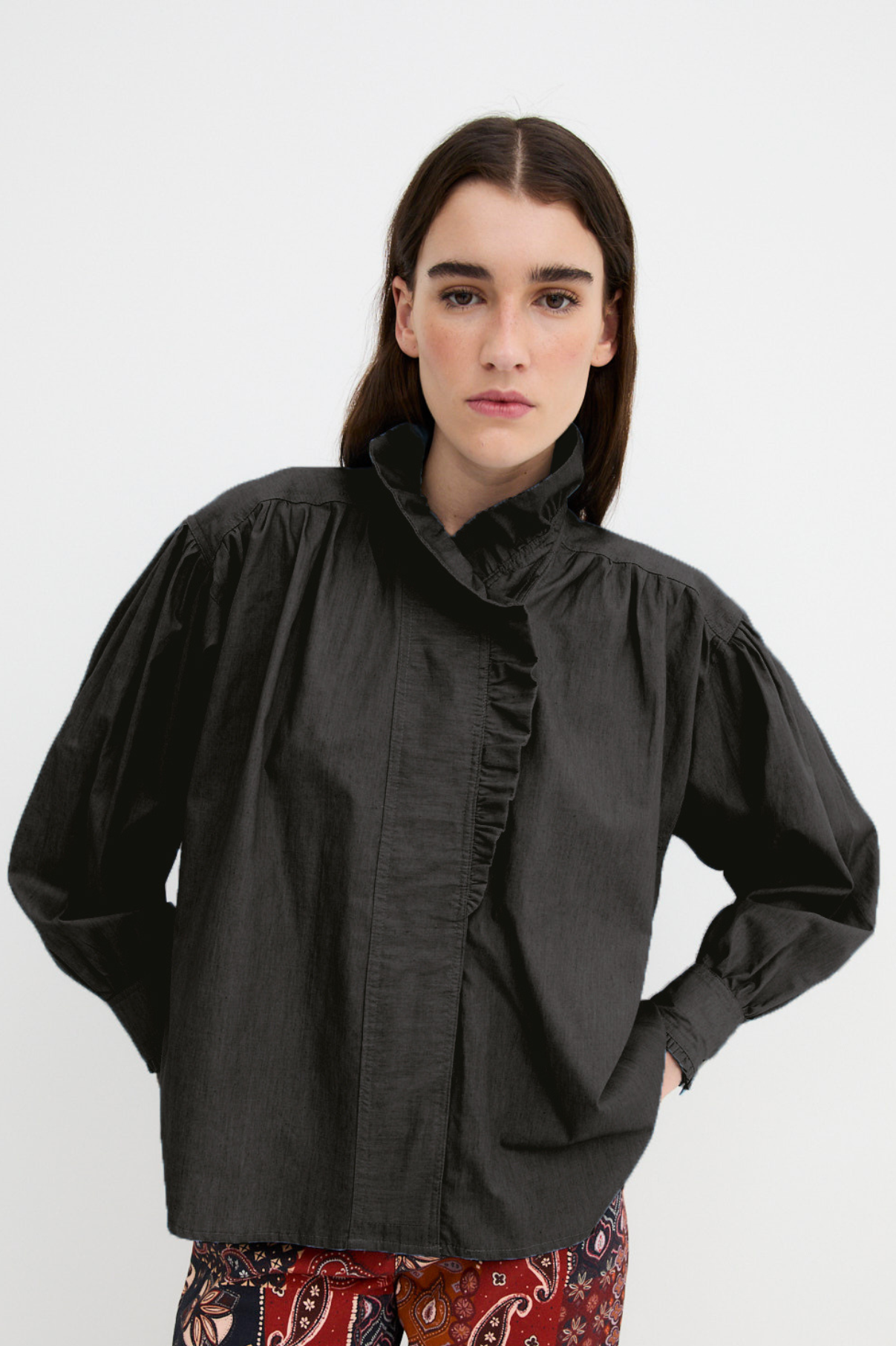 BLUSA MARIBEL VOILE NEGRO