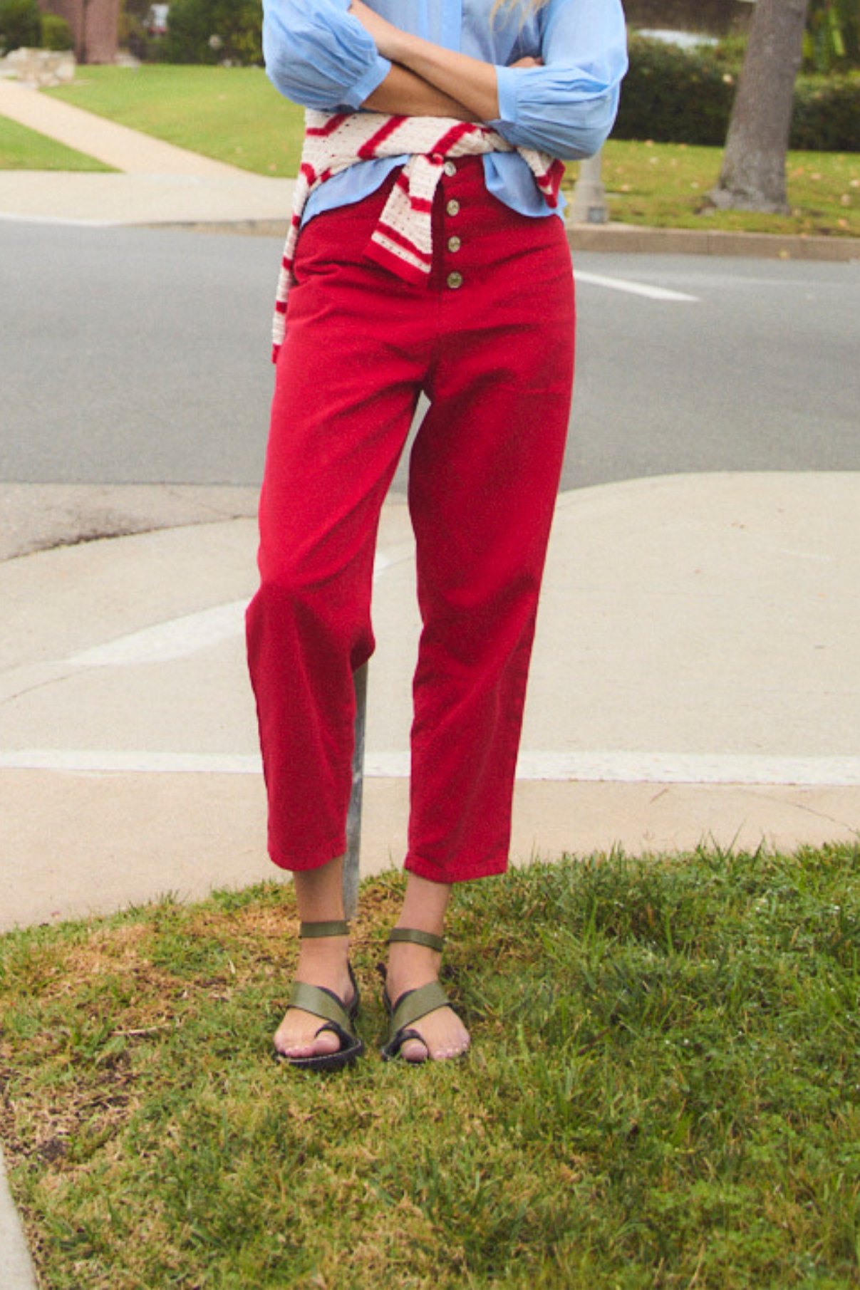 MALIBU RED TWILL JEANS