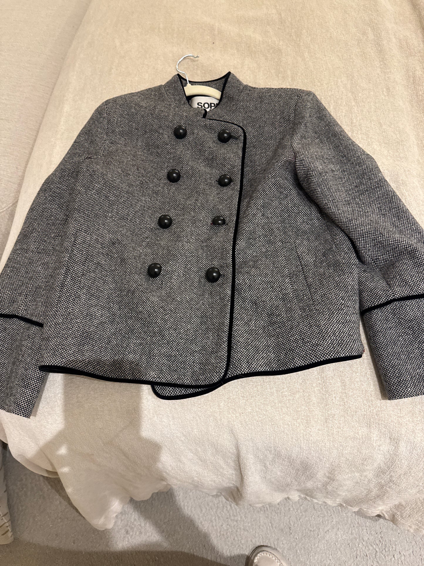 VIENA CHEVIOT GREY JACKET