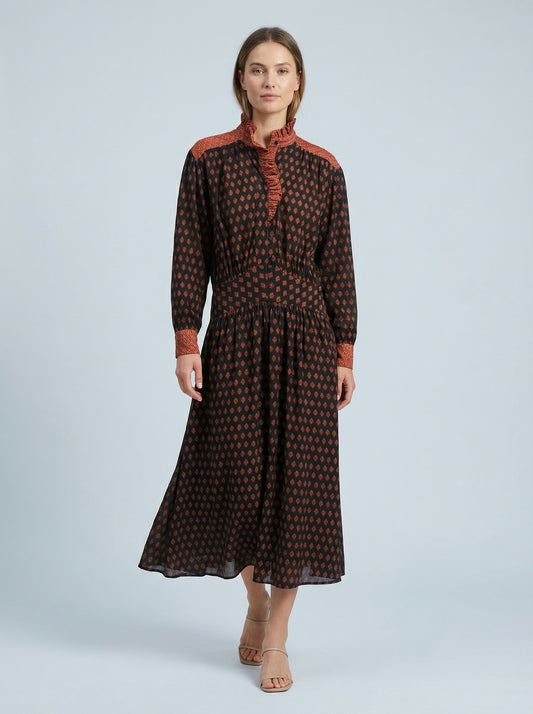 VESTIDO POLI PIÑA NEGRO